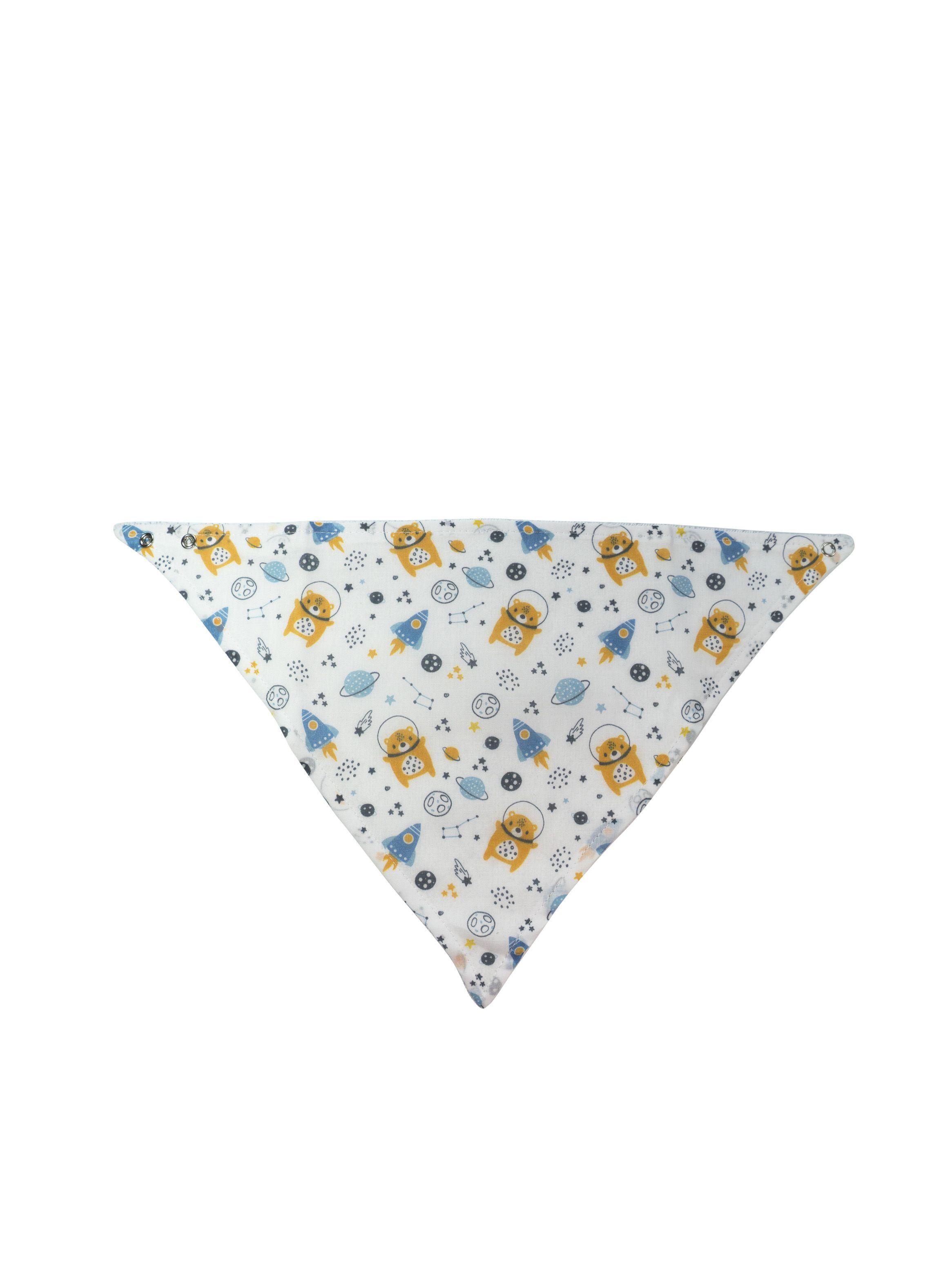 Set de Baberos Tipo Bandana Azul-2