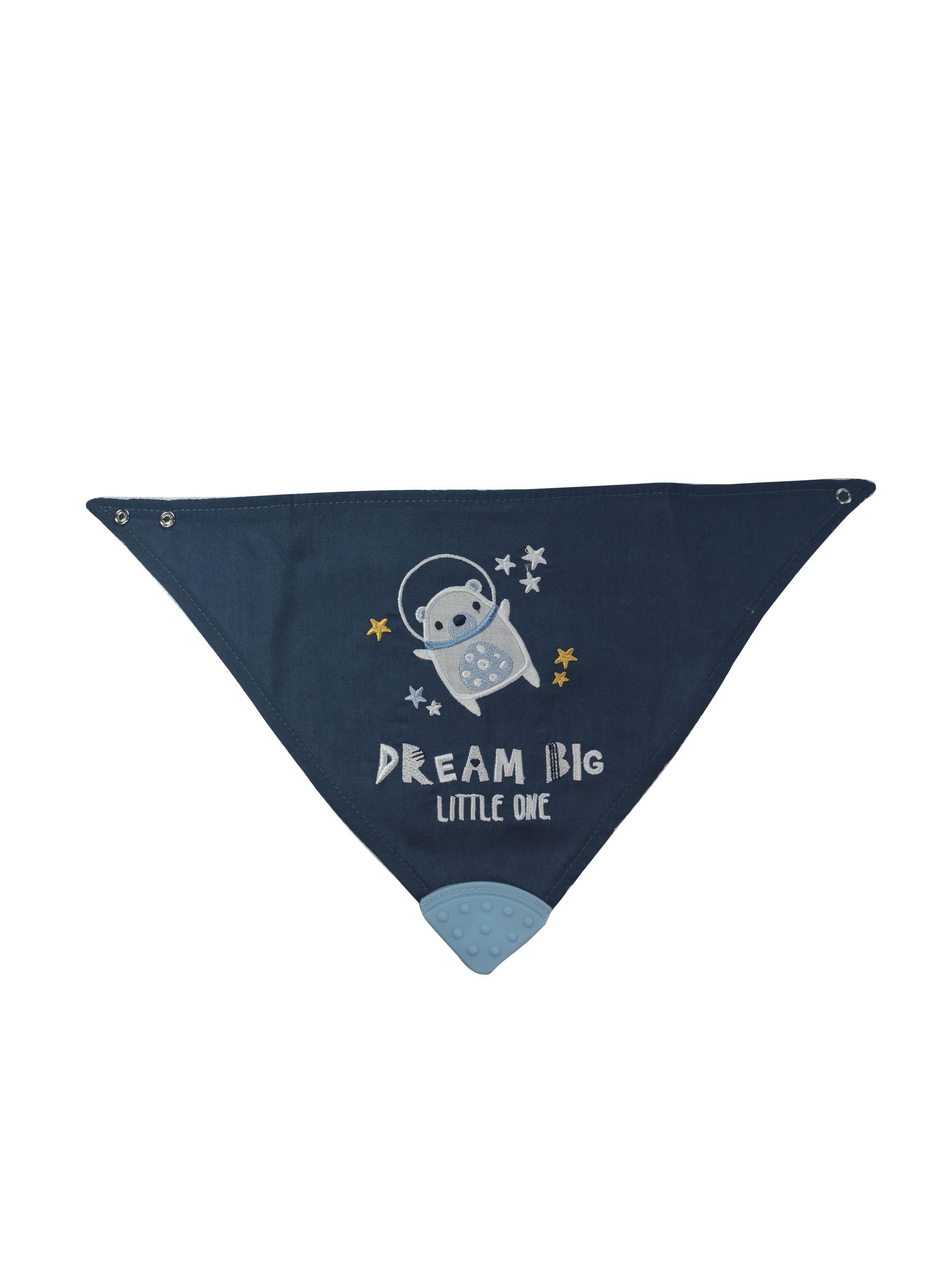 Set de Baberos Tipo Bandana Azul-3