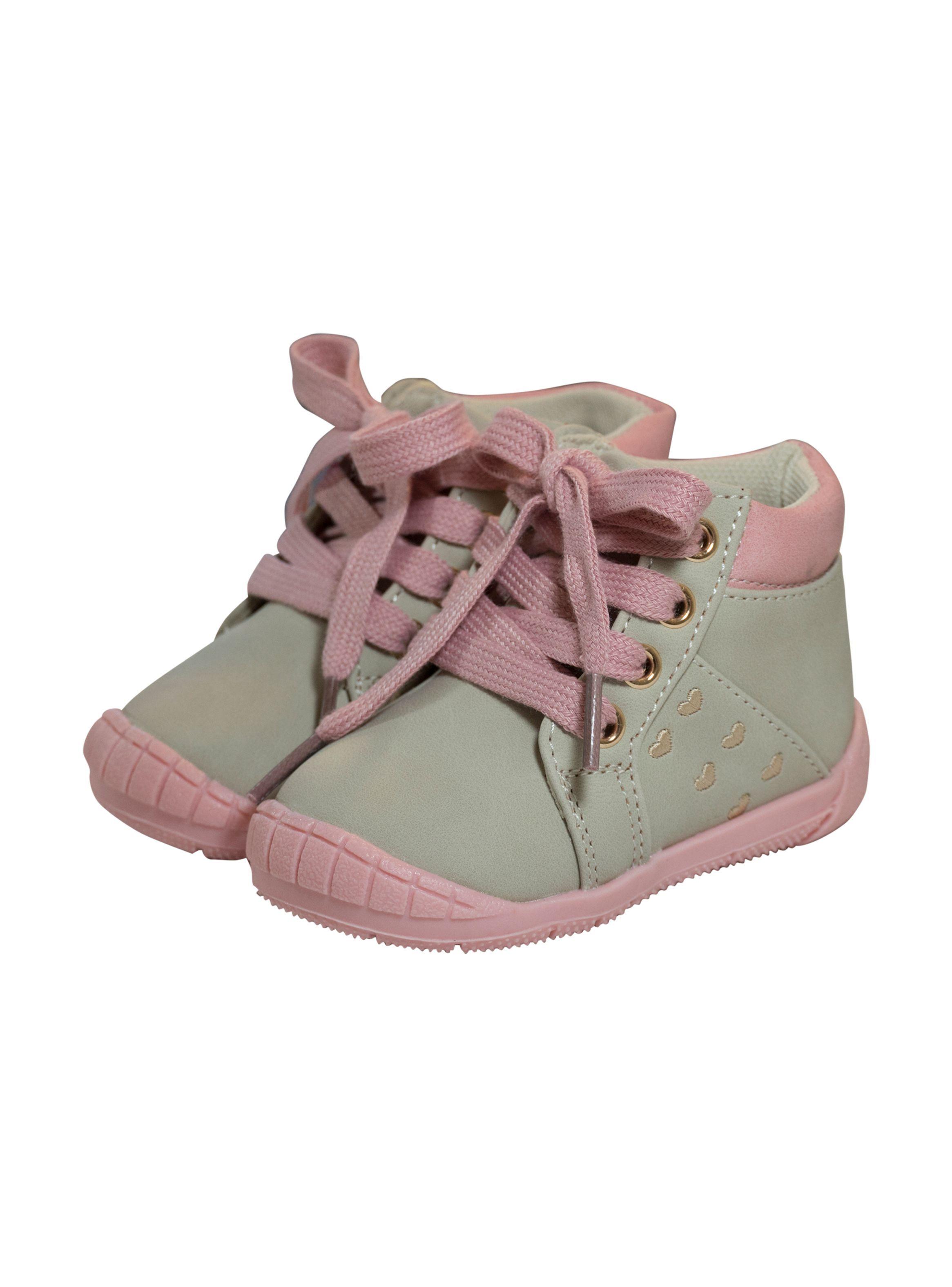 Bototo Gateador para Niña Gris Rosado Pumucki-0