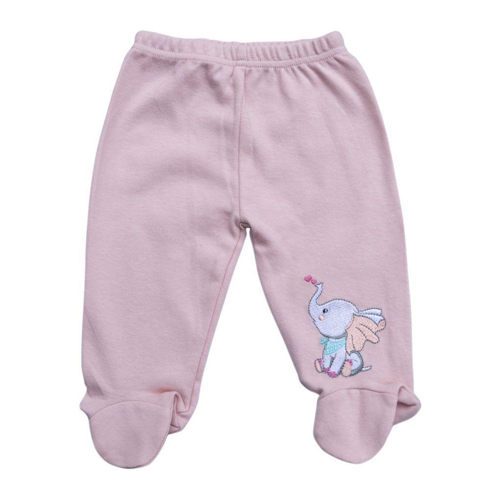 Conjunto de Algodón Rosa Elefante para Bebé Pumucki-2