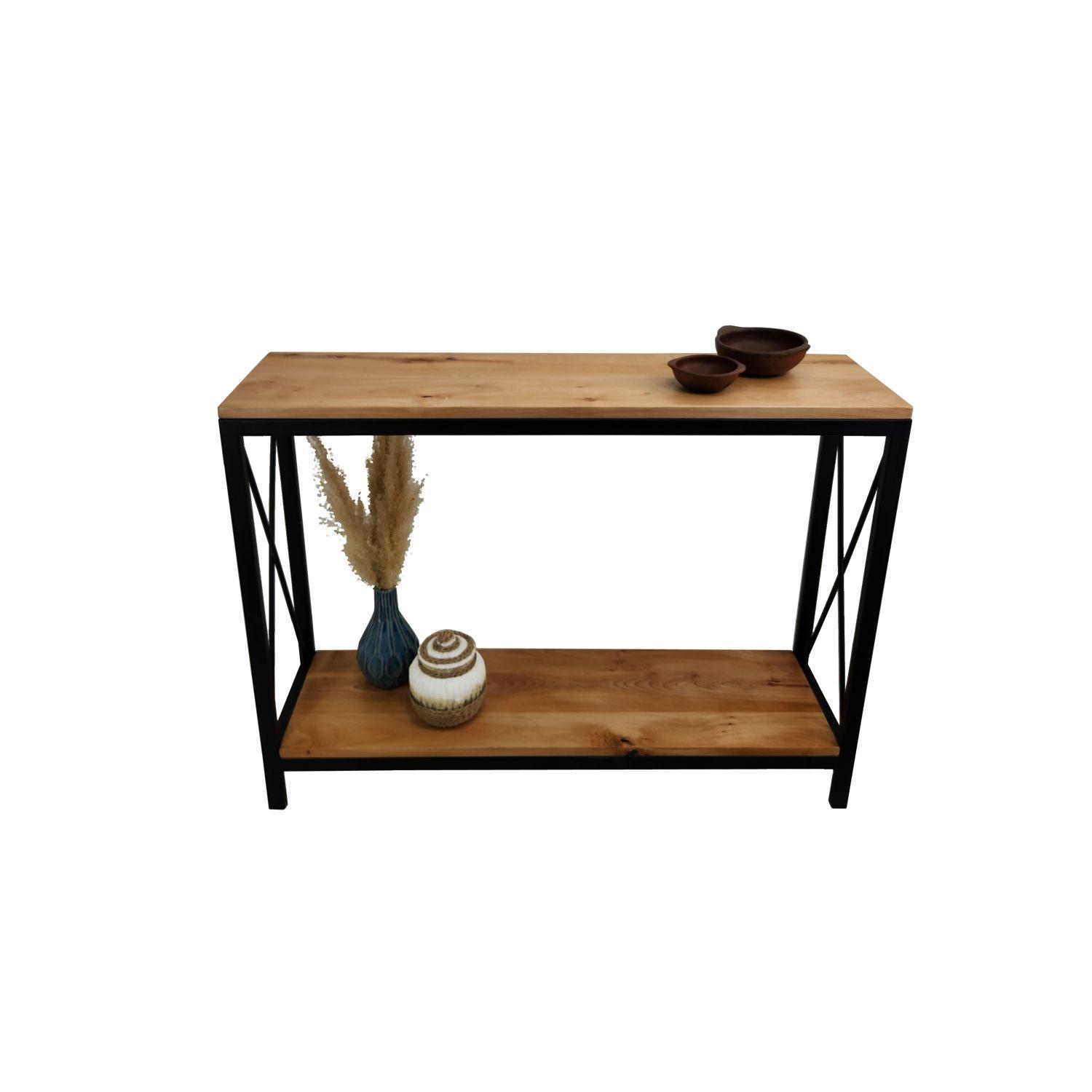 Mesa de arrimo de roble Granada L-2