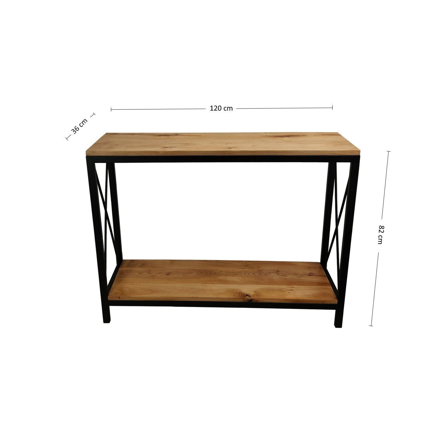 Mesa de arrimo de roble Granada L-5