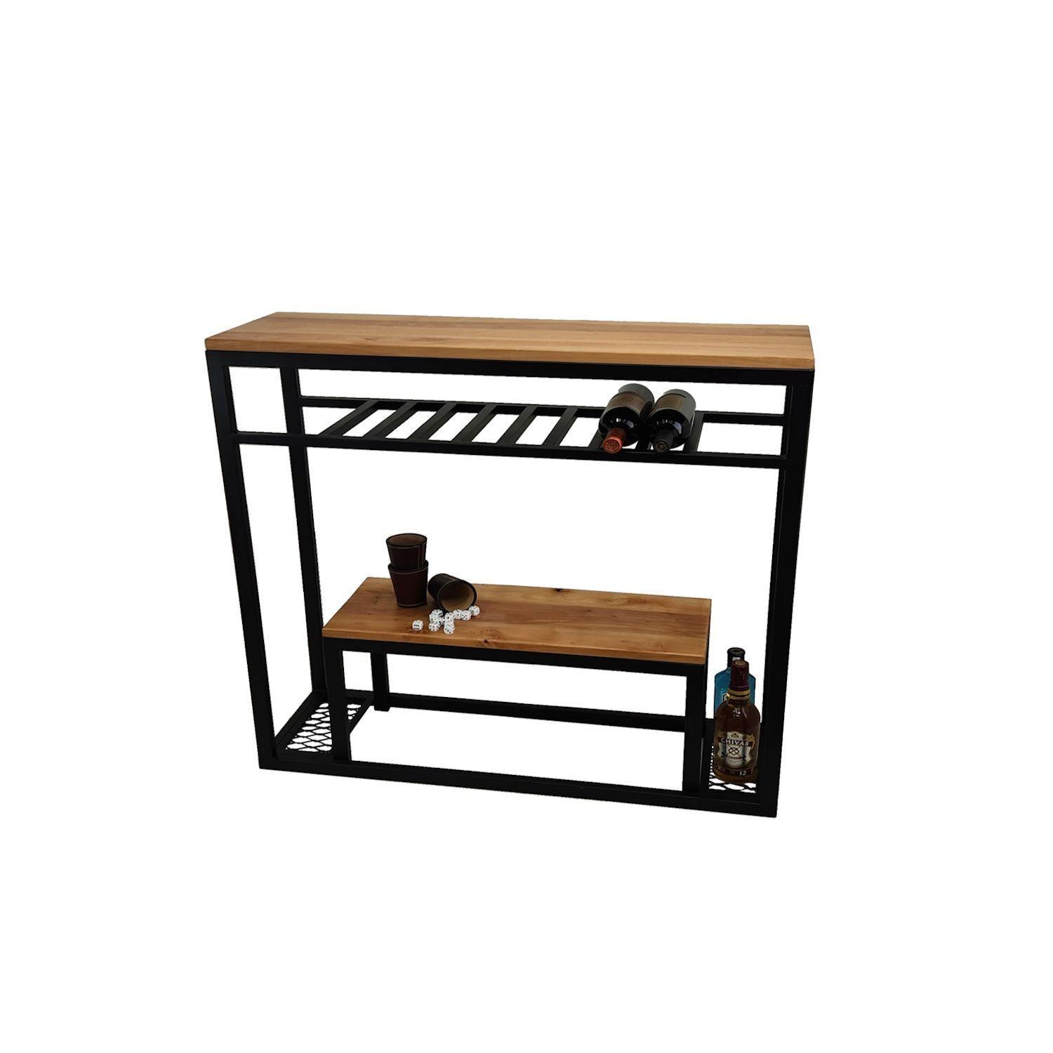 Mesa arrimo de roble Mallorca L ILOFT-2