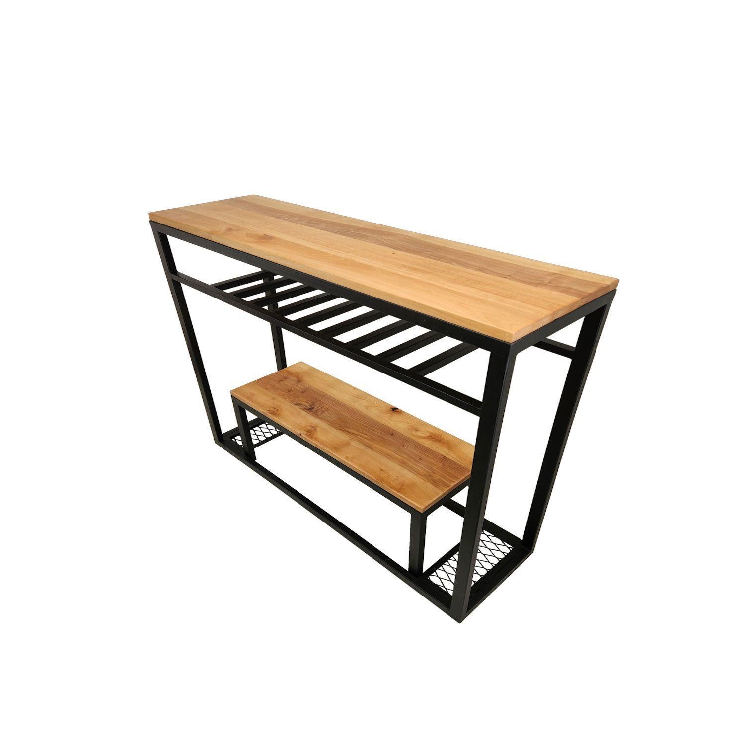 Mesa arrimo de roble Mallorca L ILOFT-3