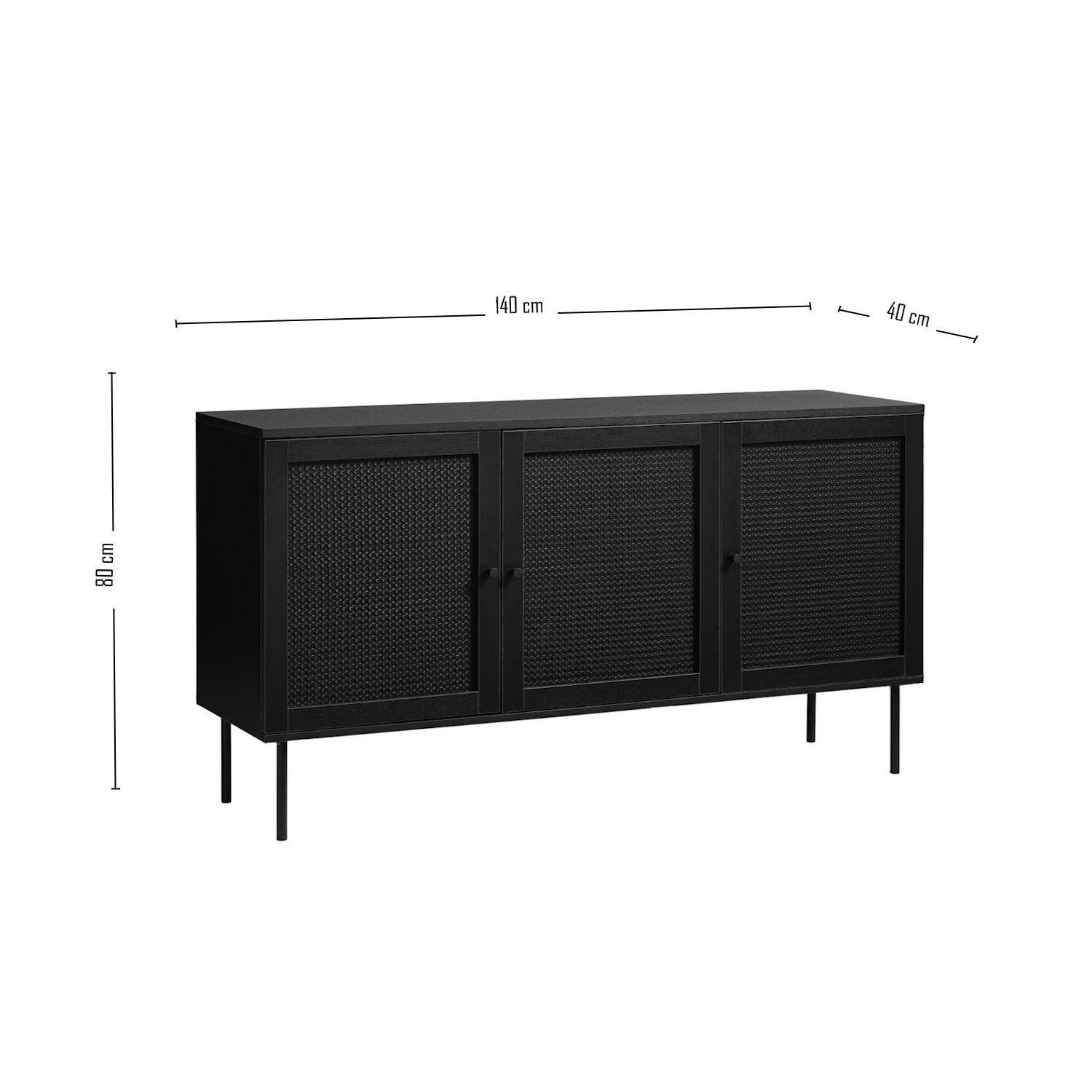 Buffet rattan negro ALTAZOR-5