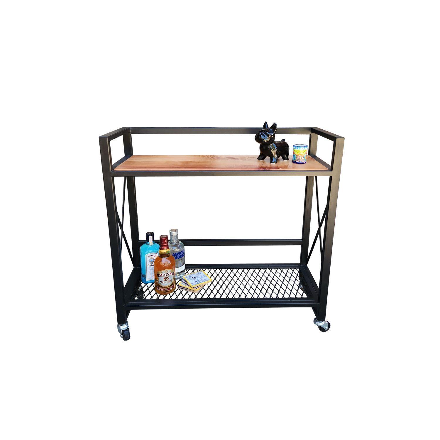 Carro bar de roble MILANO-2