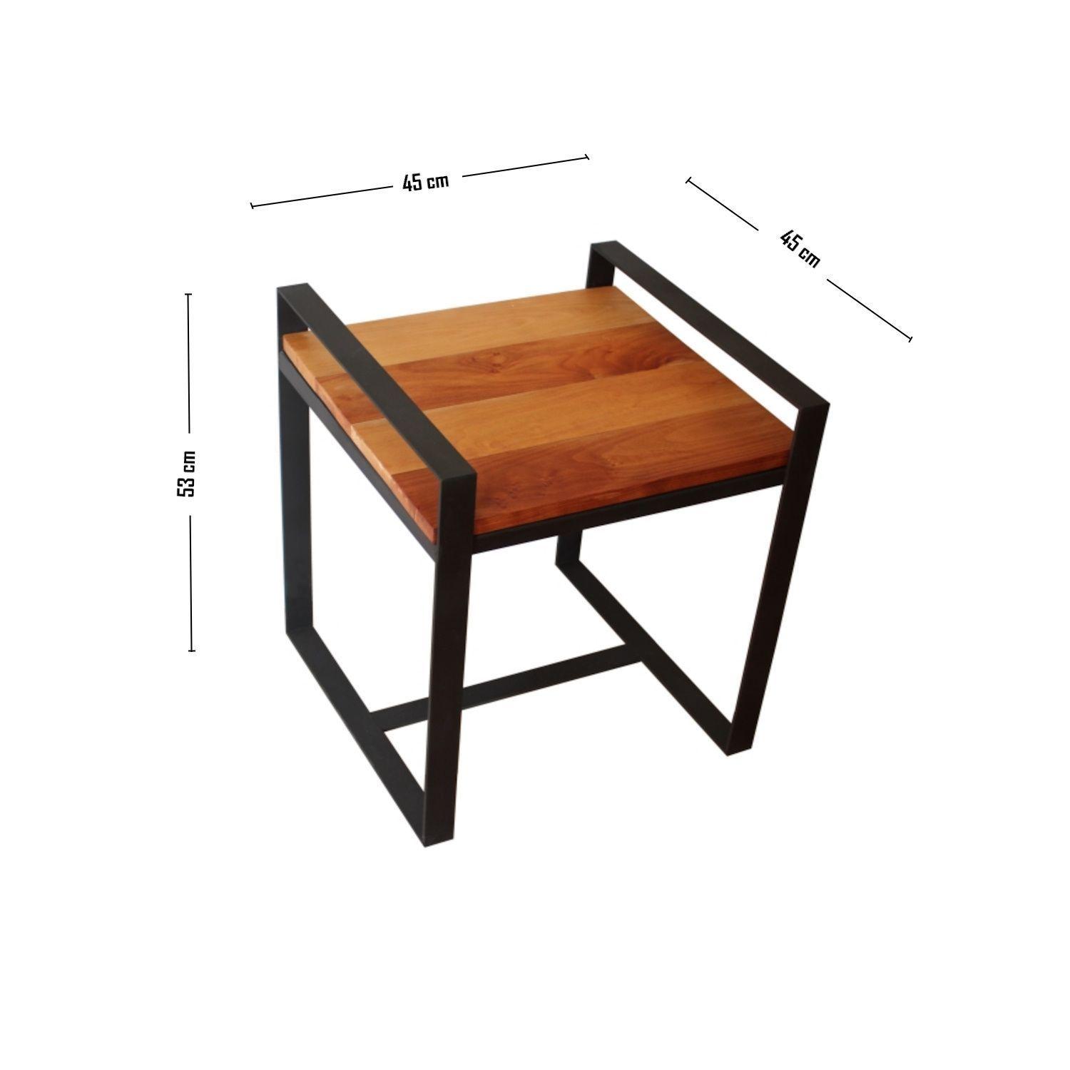 Mesa lateral de roble Lubeca L ILOFT-4