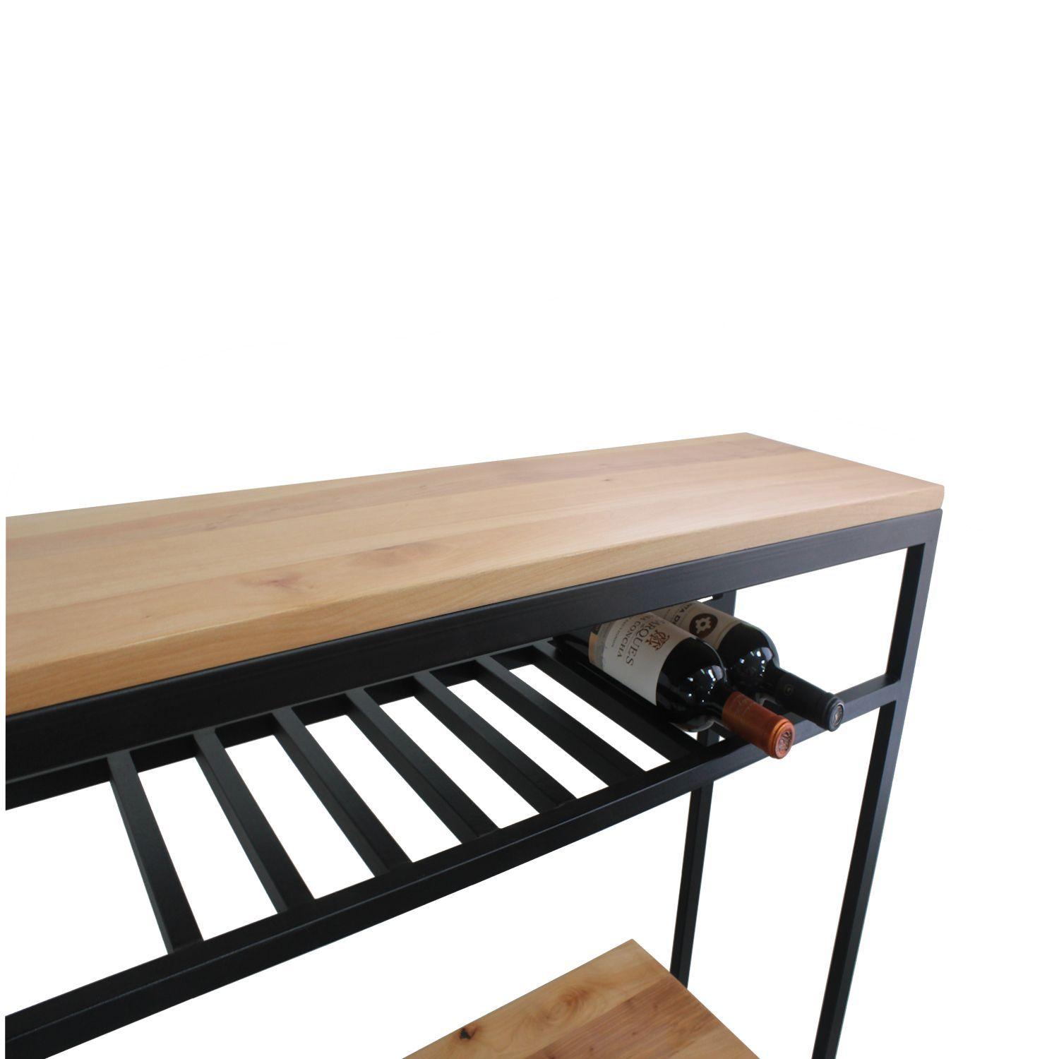 Mesa arrimo de roble Mallorca M ILOFT-5