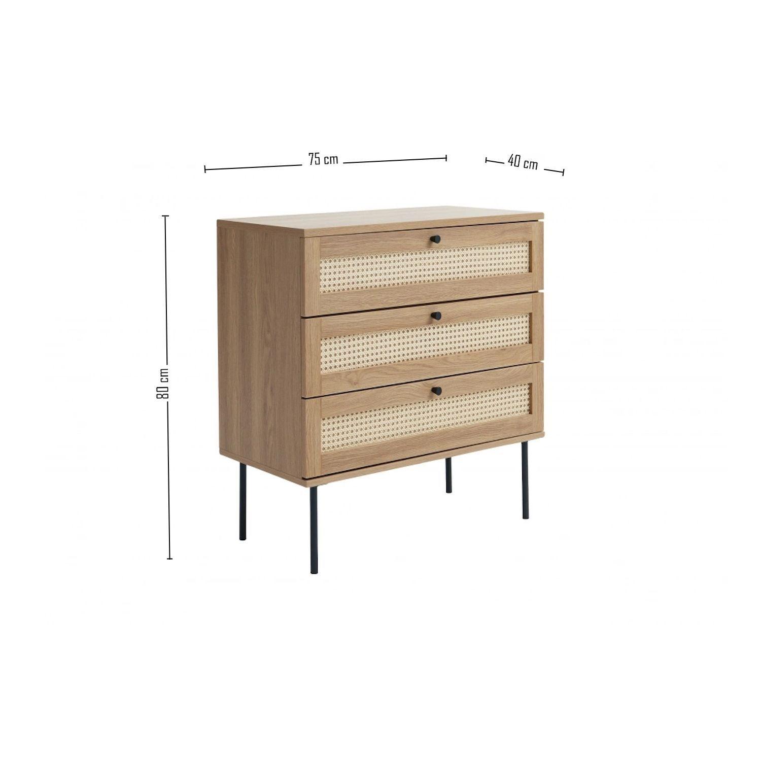 Buffet cajonera LEBU 75x80x40-4