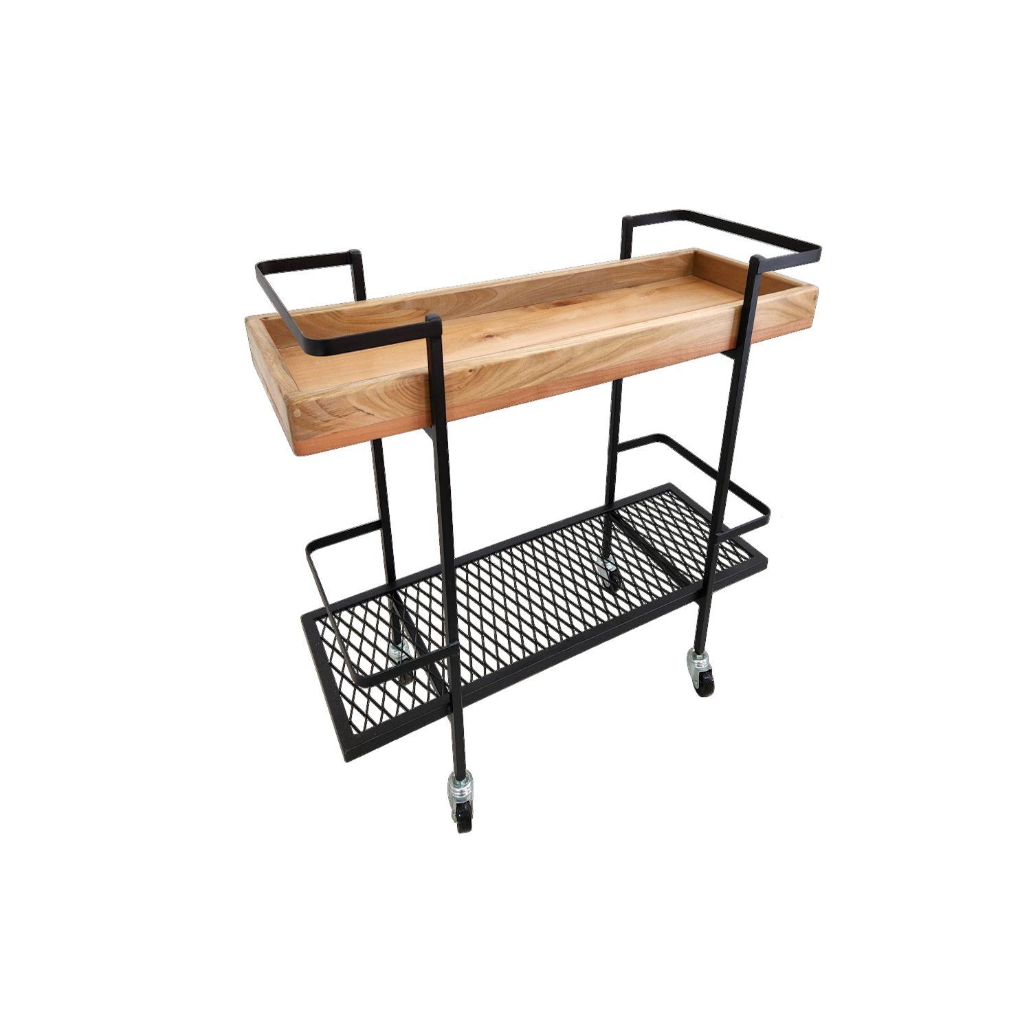 Carro bar de roble Mérida -2