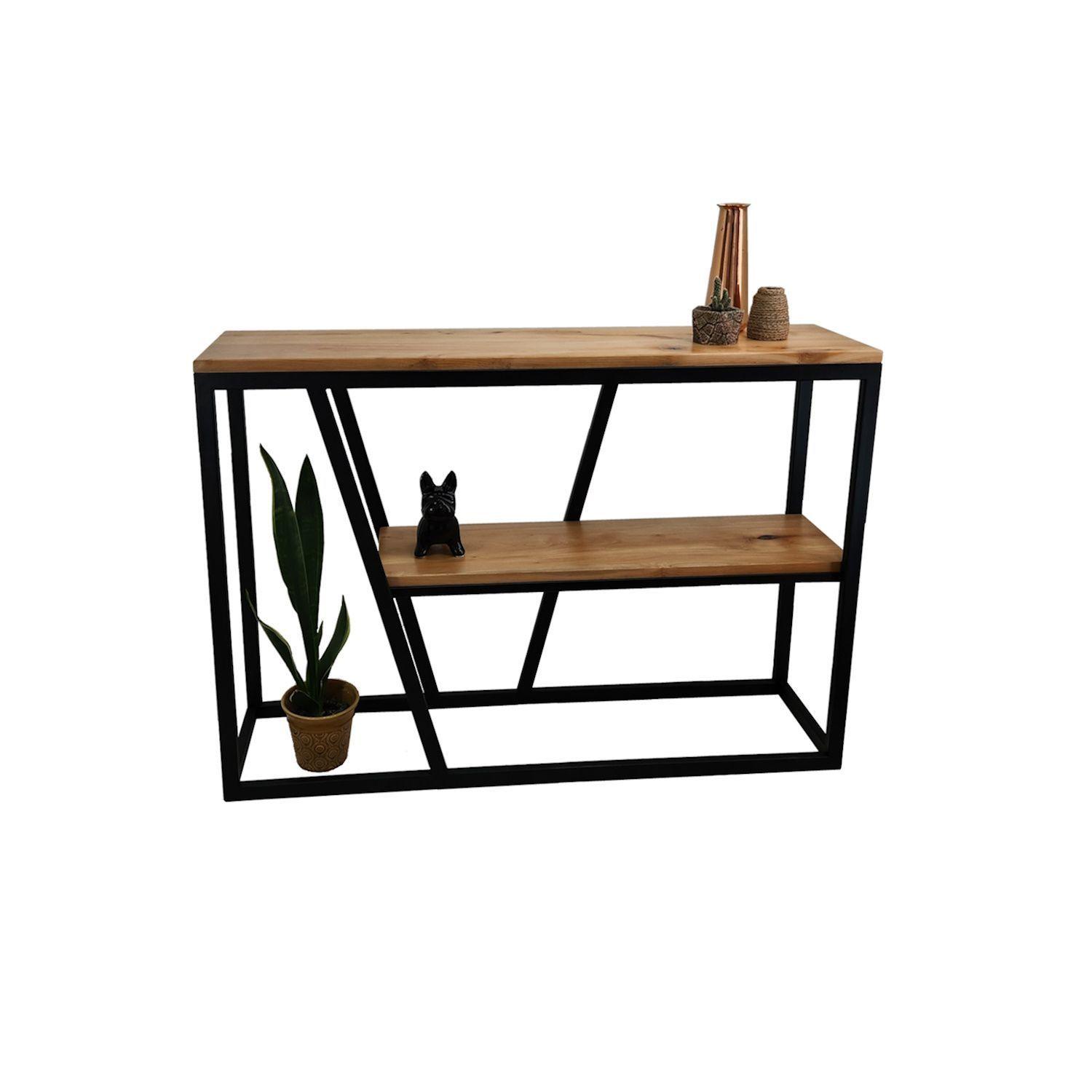 Mesa arrimo de roble Morella L-2