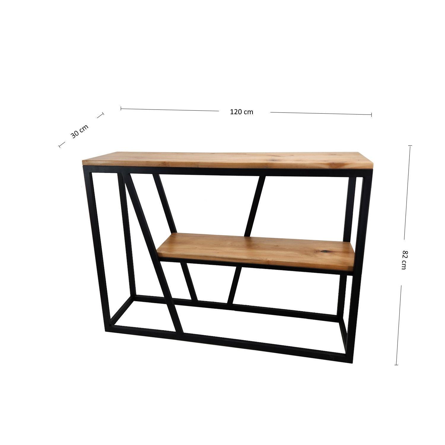 Mesa arrimo de roble Morella L-5