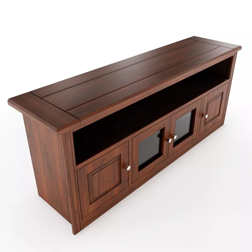 Rack Berlin 1800 Madera Nogal Vidrio-3