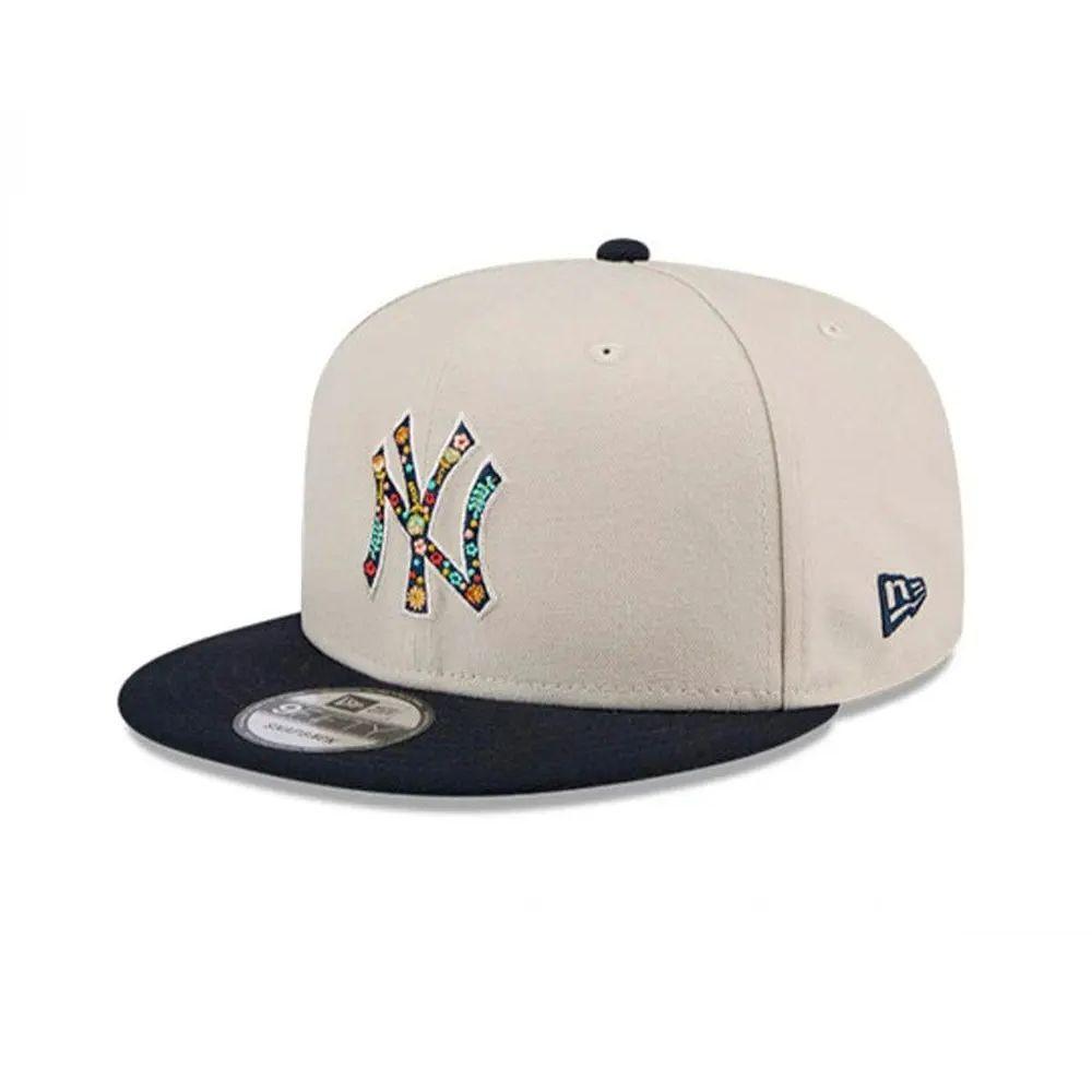 Jockey New Era 9fifty MLB New York Yankees Floral Fill Light Beige-0
