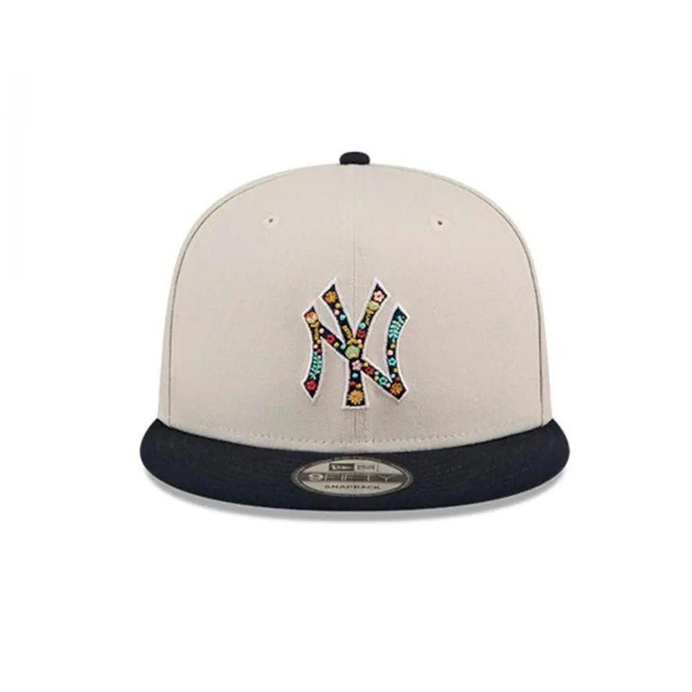 Jockey New Era 9fifty MLB New York Yankees Floral Fill Light Beige-1
