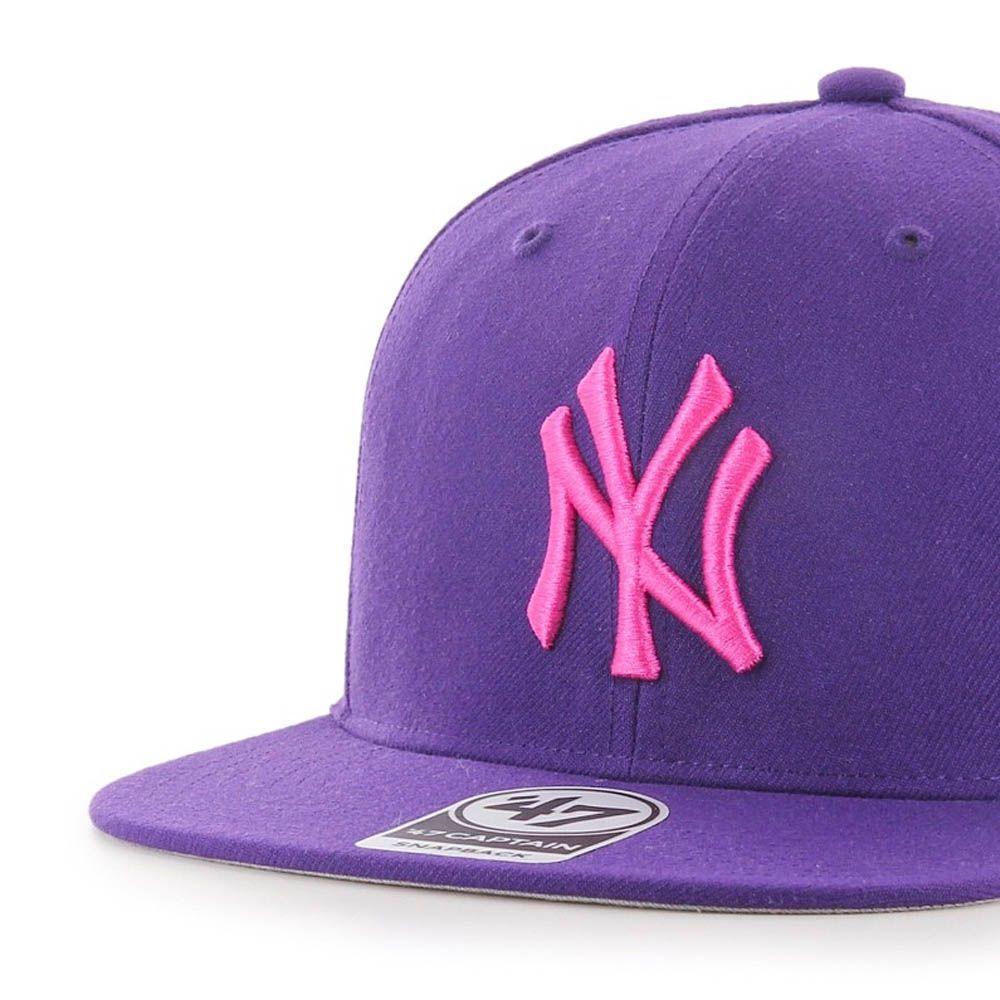 Jockey New York Yankees No Shot Captain Purple Pink '47 Brand-2