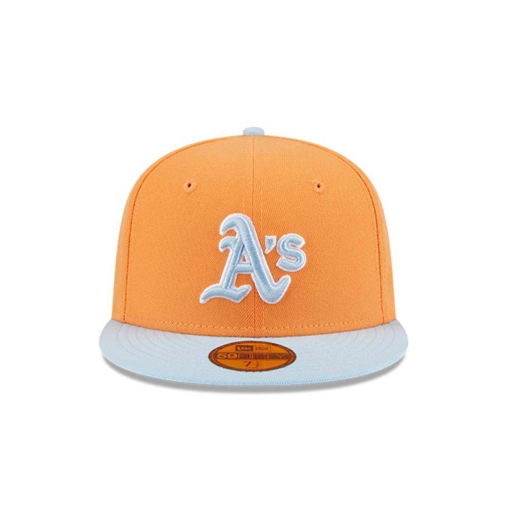Snapback New Era 59fifty MLB Oakland Athletics Color Pack Orange-2