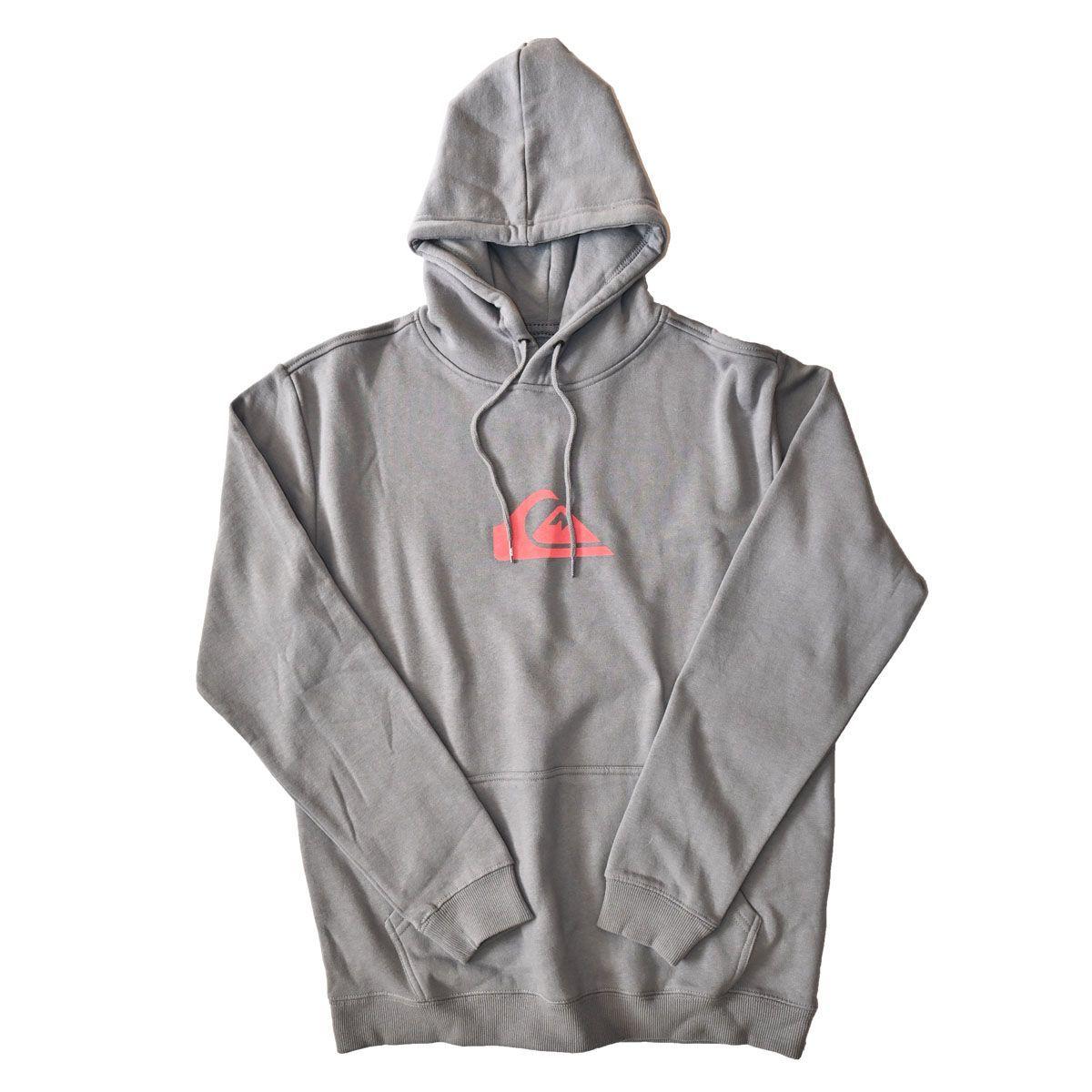 Polerón Quiksilver Gris Central Logo-0