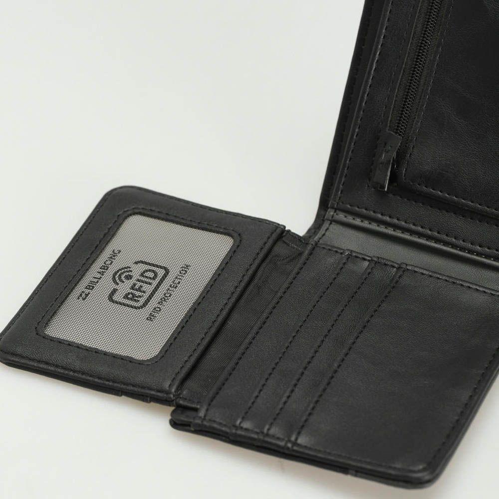 Billetera Billabong Dimension Negro Gris-3
