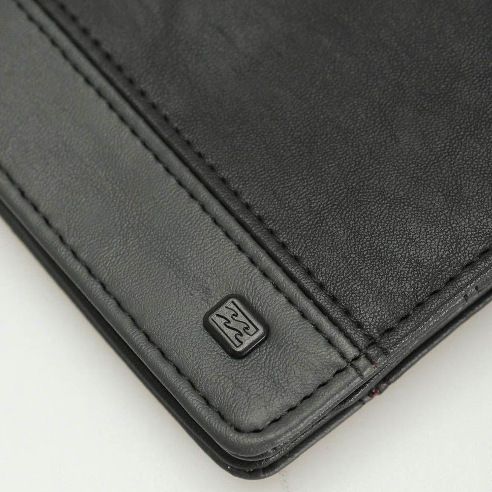 Billetera Billabong Dimension Negro Gris-4