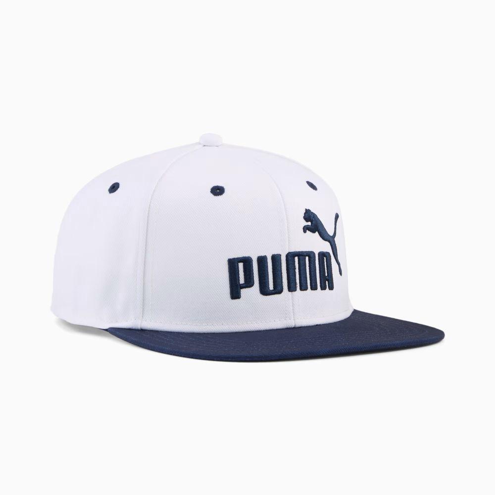 Jockey Puma Essentials No 1 Logo Flat Brim Blanco Navy-0