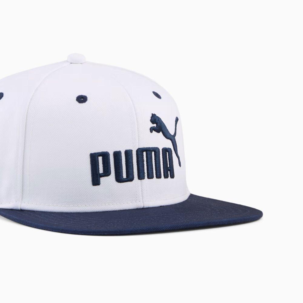 Jockey Puma Essentials No 1 Logo Flat Brim Blanco Navy-2