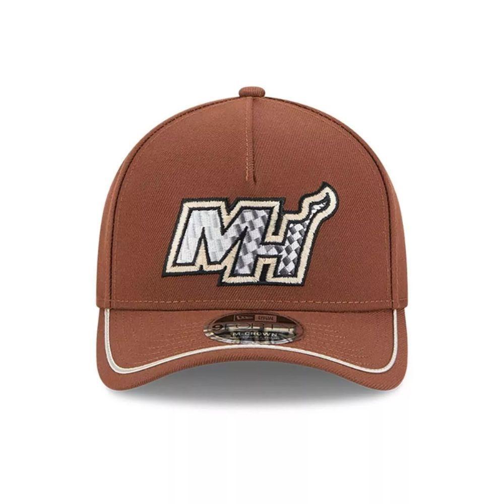 Jockey New Era Miami Heat NBA Motorsport 9FORTY M Crown Caf-2