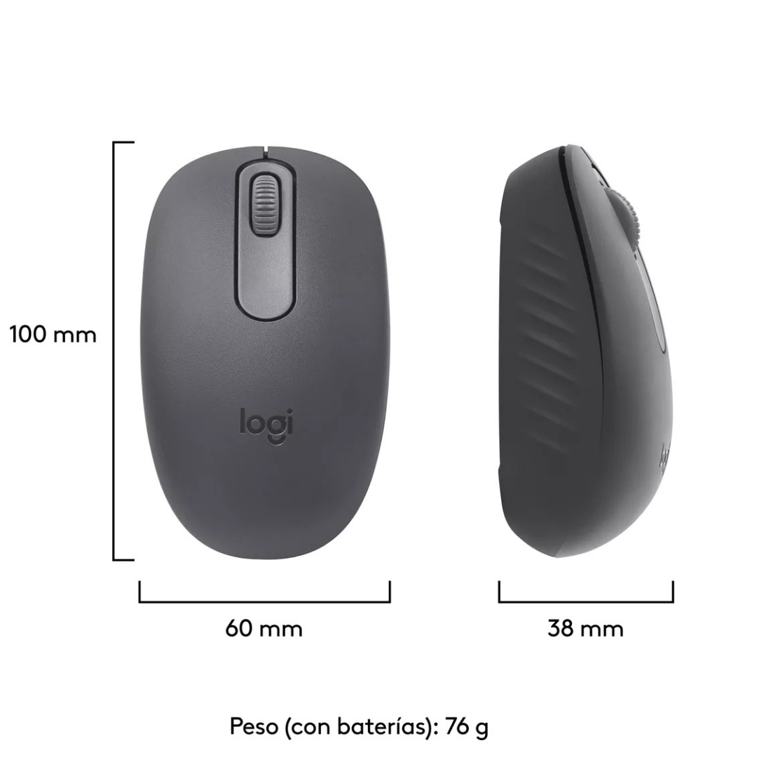 Mouse Inalámbrico Bluetooth Logitech M196 Grafito-2