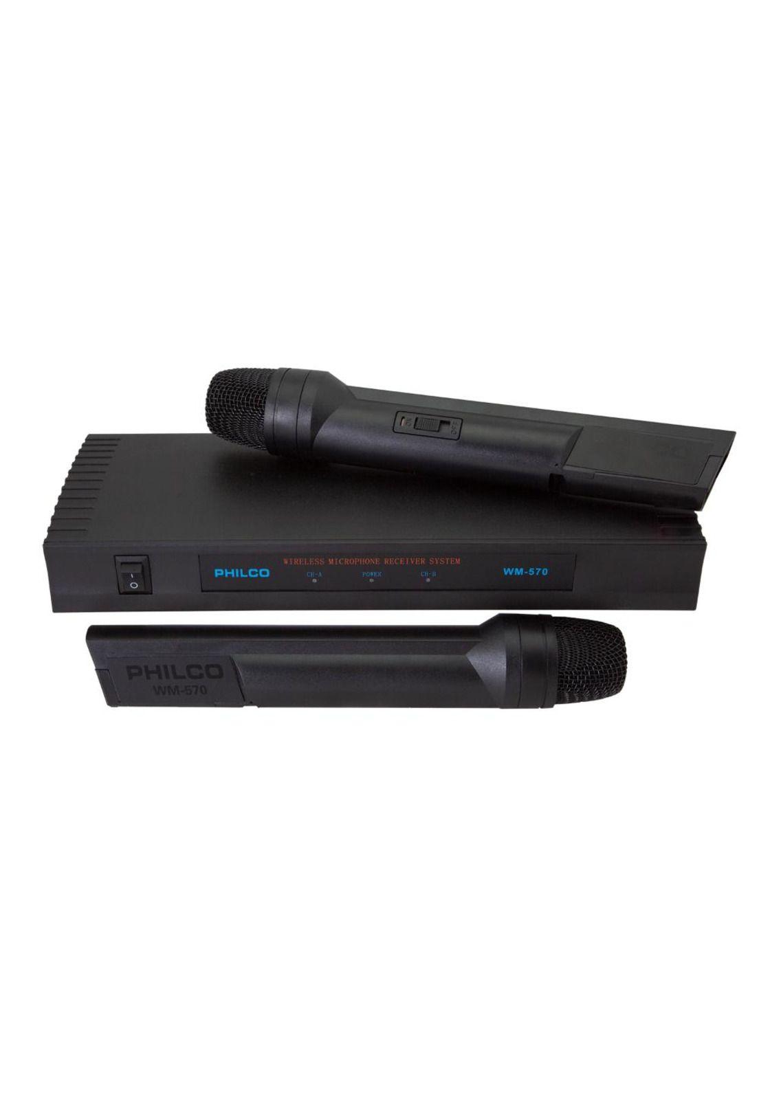 MICROFONOS INALAMBRICOS VHF FM WM570 PHILCO-2