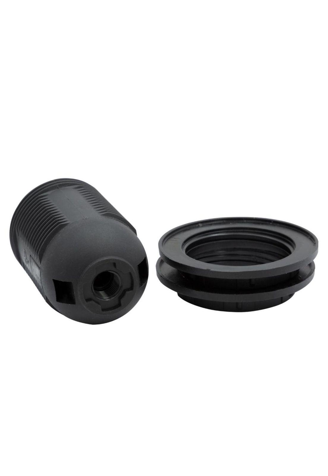 Soquete E27 con Rosca 250V 10A Negro-2