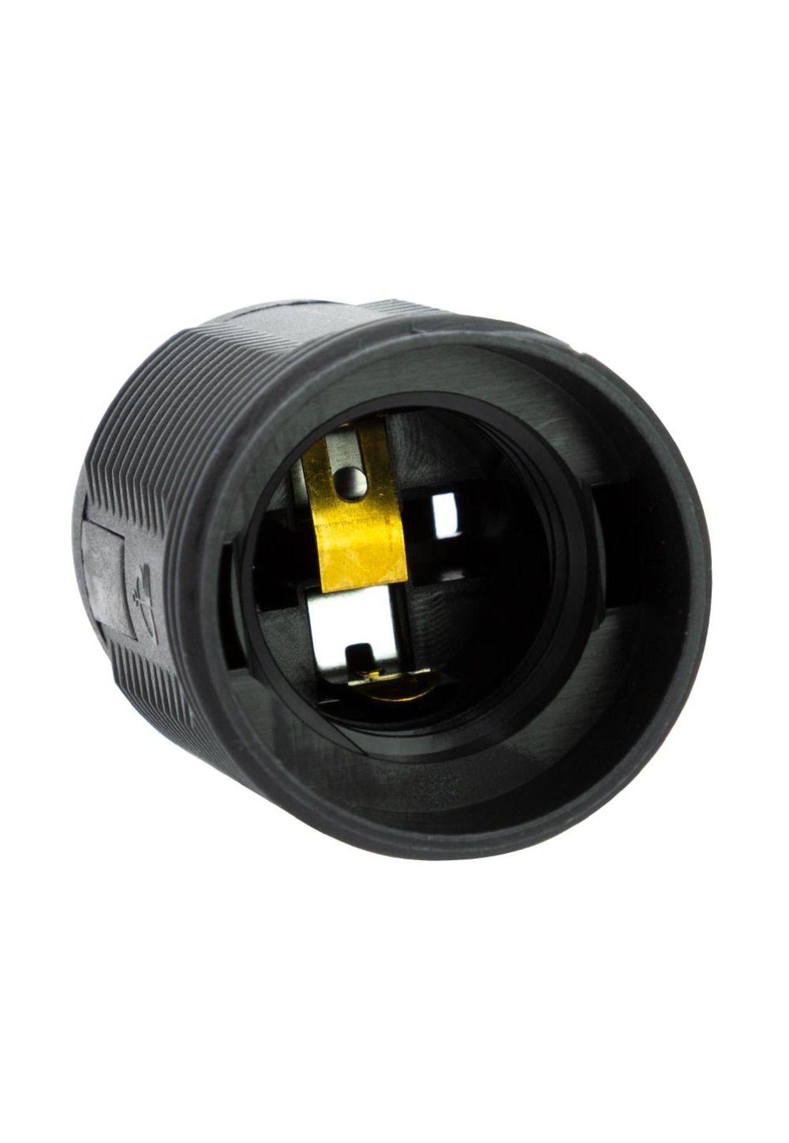 Soquete E27 con Rosca 250V 10A Negro-3