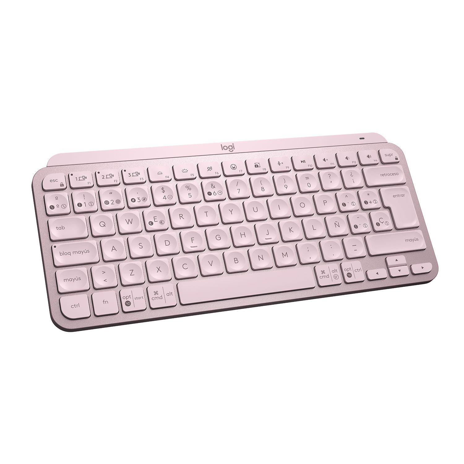 TECLADO LOGITECH MX KEYS MINI ROSE OPEN BOX-3