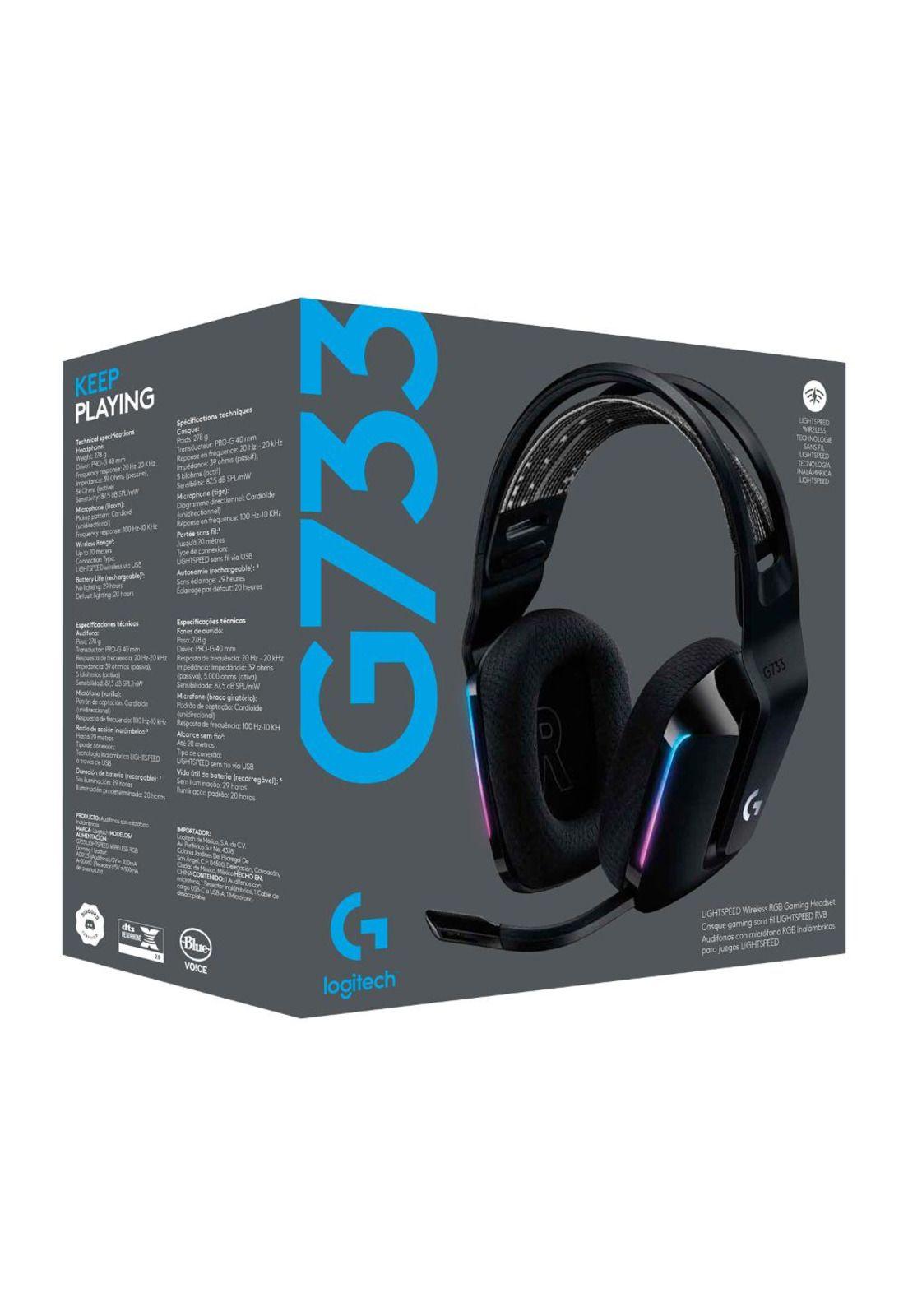 981-000863 HEADSET PC G733 LIGHTSPEED WIRELESS RGB  NEGRO-2
