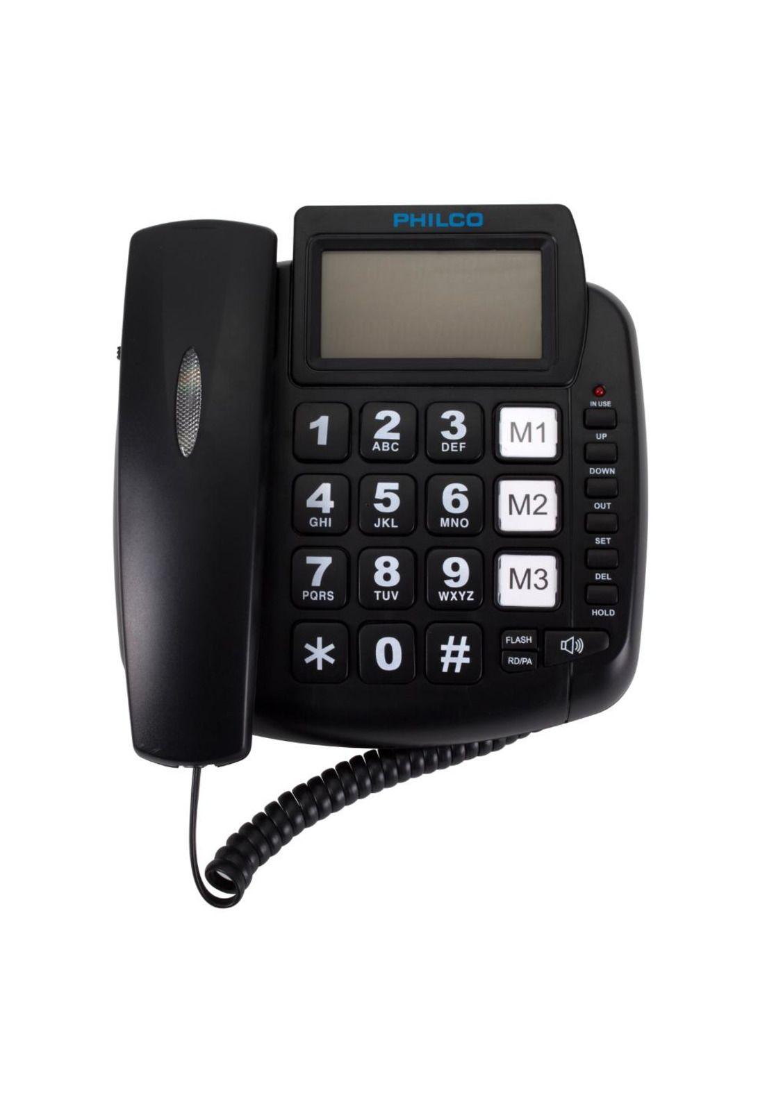 Telefono Fijo Philco de Sobremesa con Botones Grandes-2