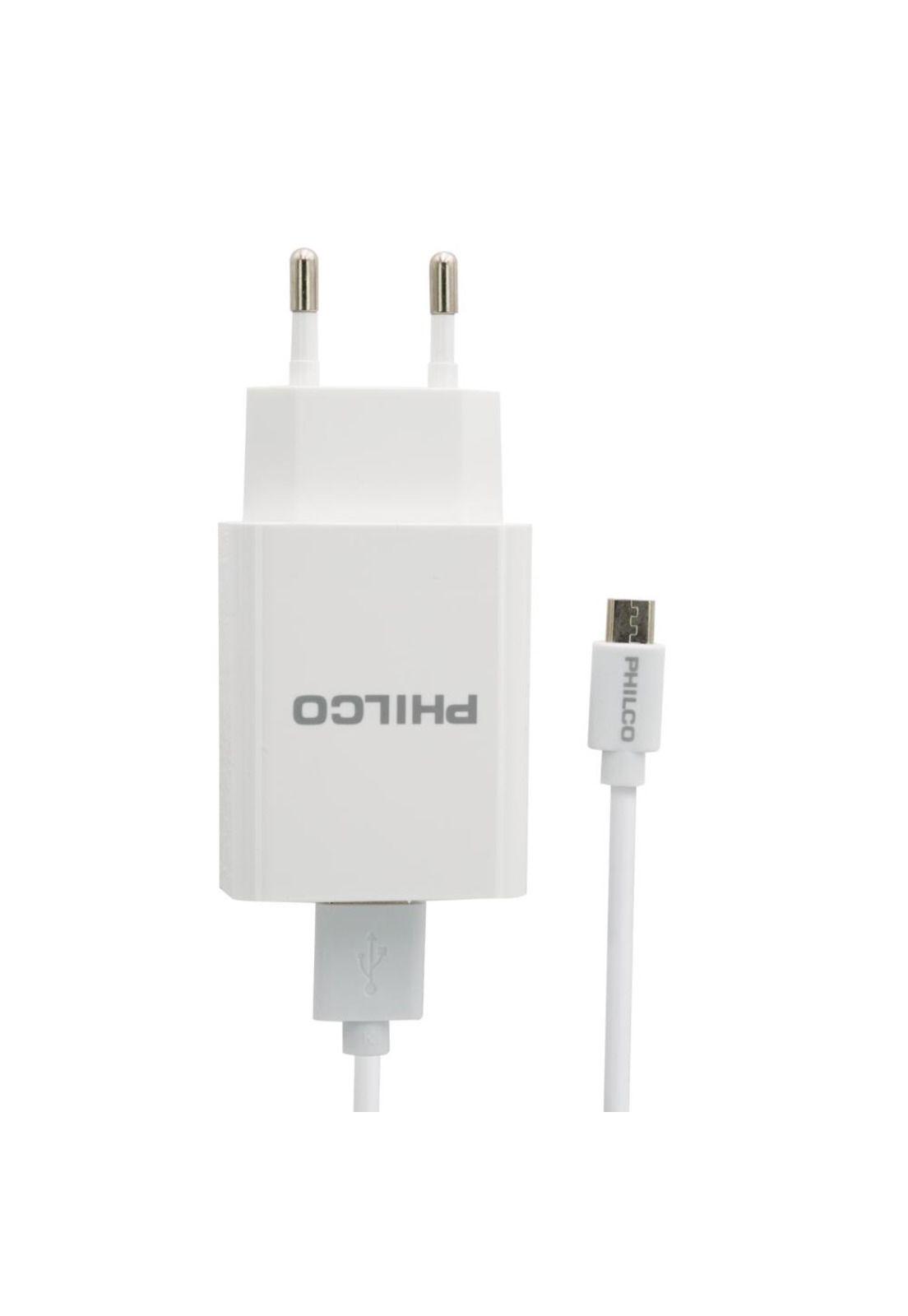 CARGADOR DE PARED QUALCOM 3.0 A C/CABLE MICRO QC620 BLANCO-2