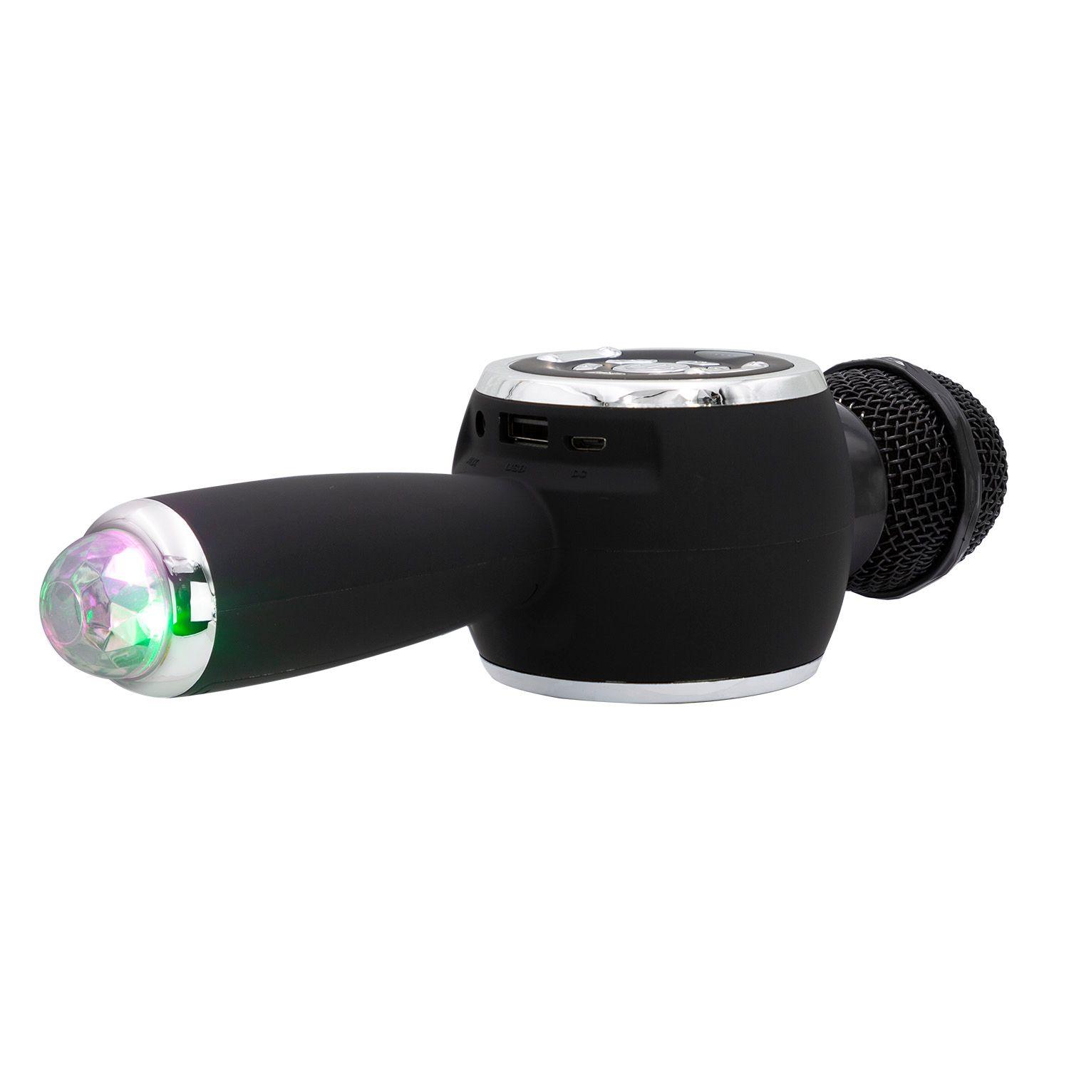Micrófono Karaoke TWS RGB Negro Open Box-1