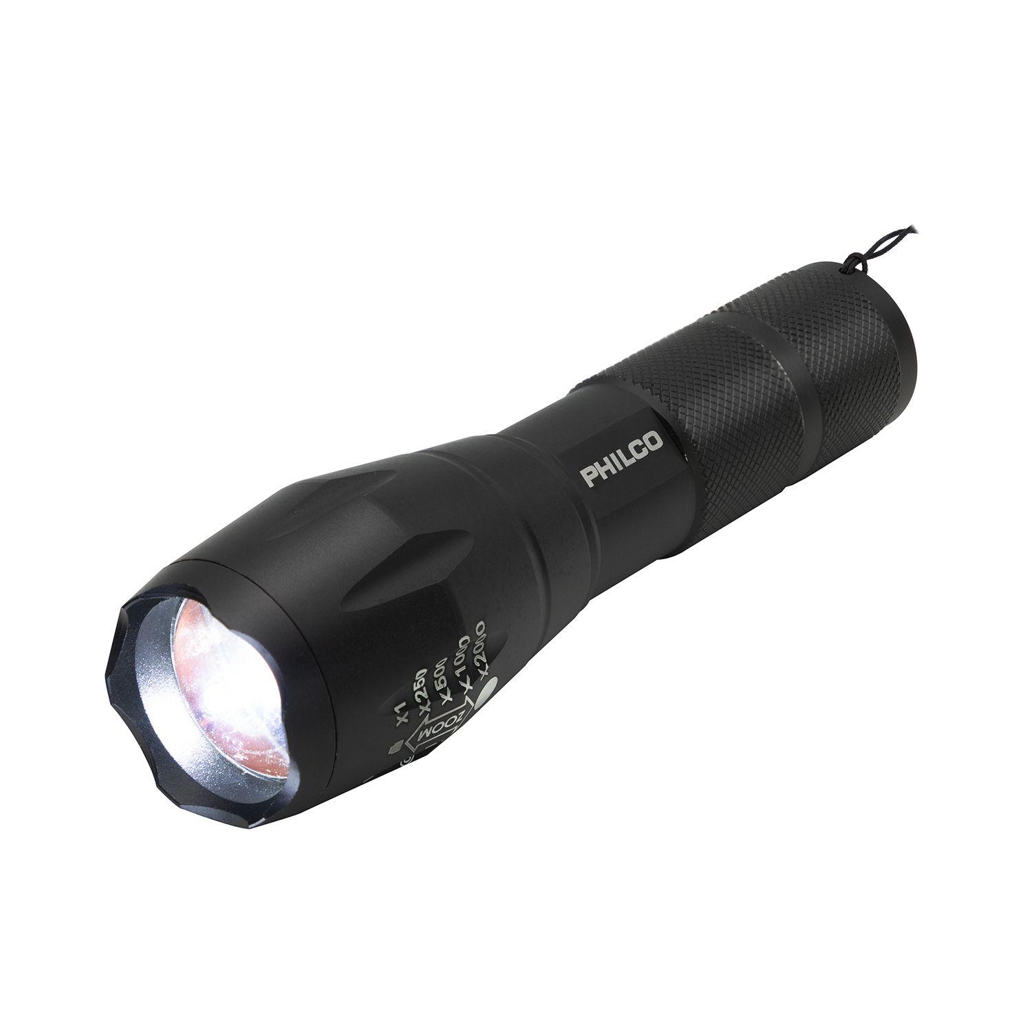 LINTERNA LED PHILCO CREE T6 SW150 COLOR DE LA LINTERNA NEGRO COLOR DE LA LUZ BLANCO Open box-0
