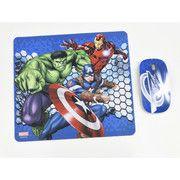 Kit Mouse Inalámbrico + Mouse Pad Avengers OPEN BOX-1