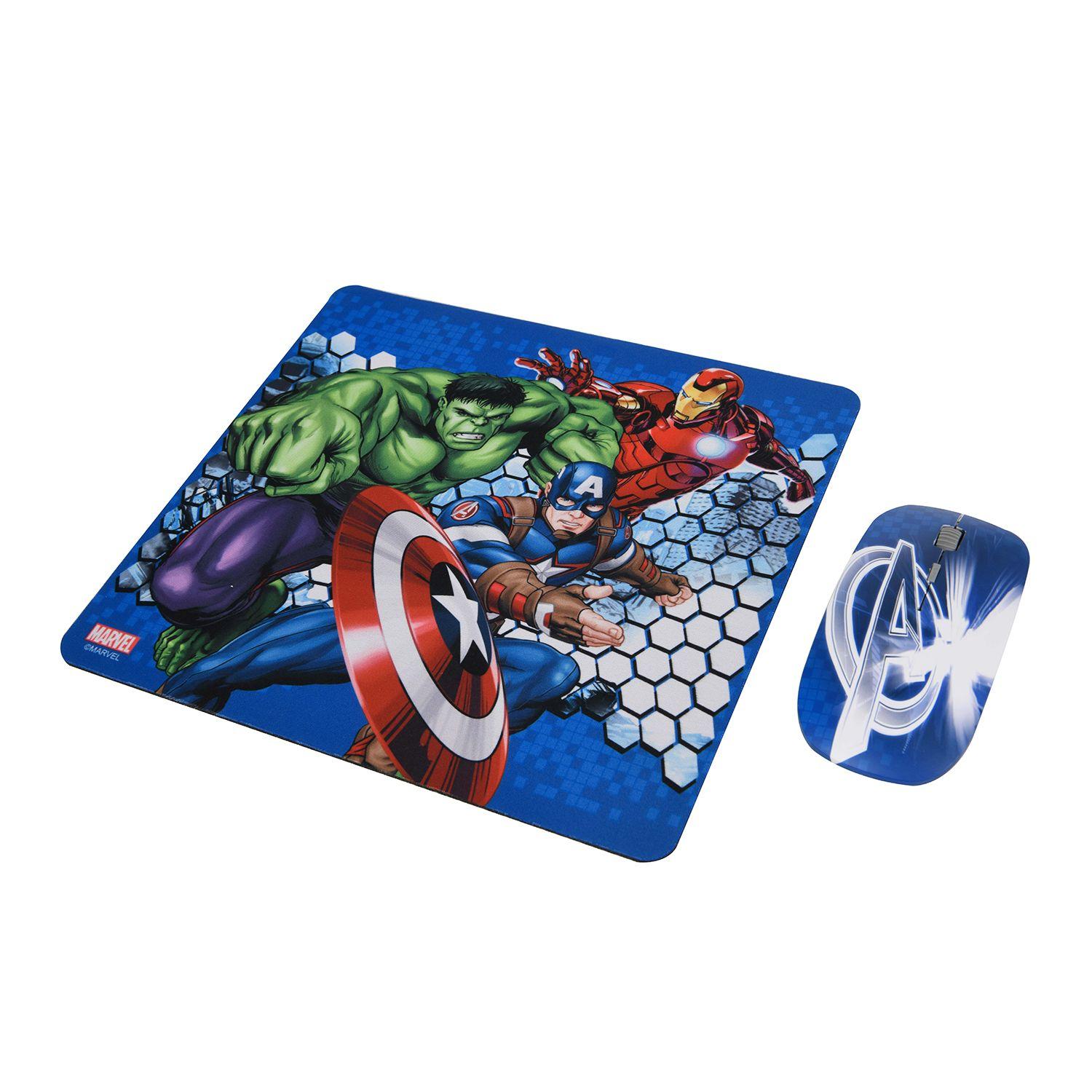 76443-NOC KIT MOUSE INALAMBRICO Y MOUSE PAD AVENGERS 1-2
