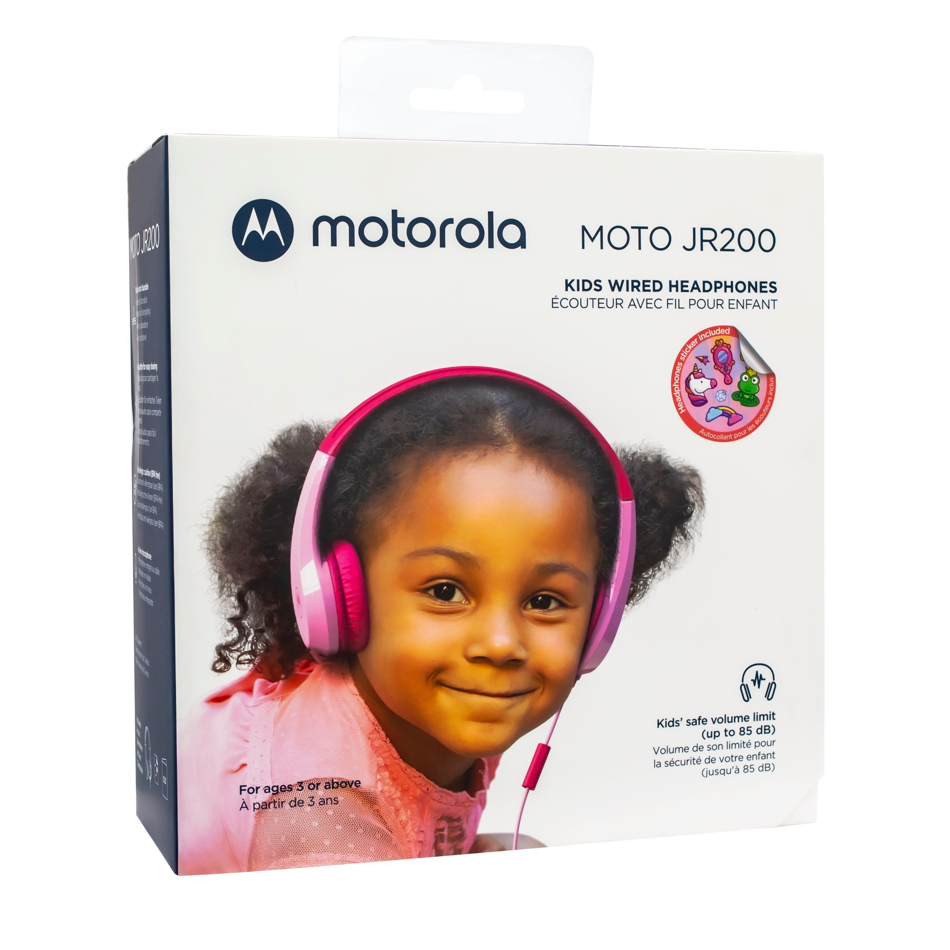 Audífono Motorola Jr 200 con Cable Rosado Open Box-0