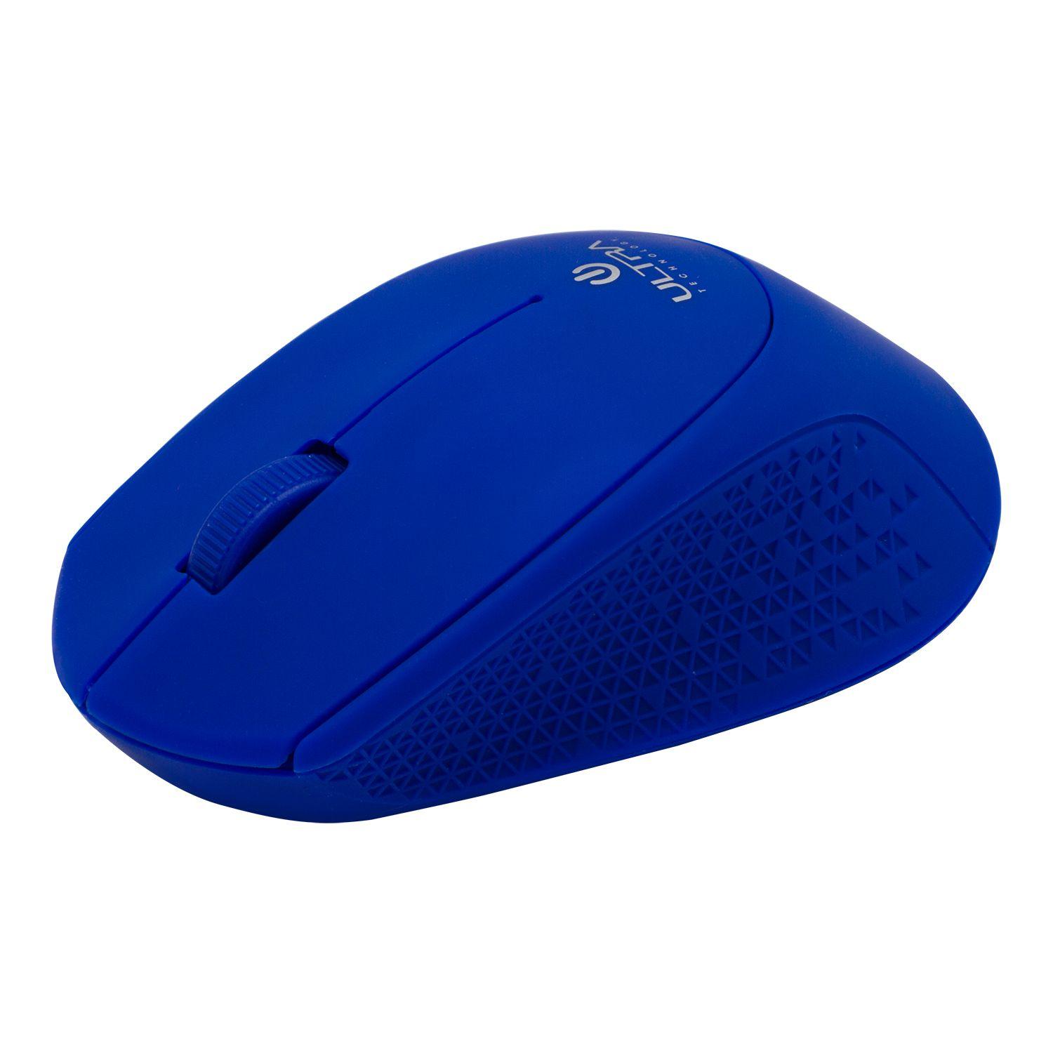 Mouse Optico Inalambrico Ultra Azul-2