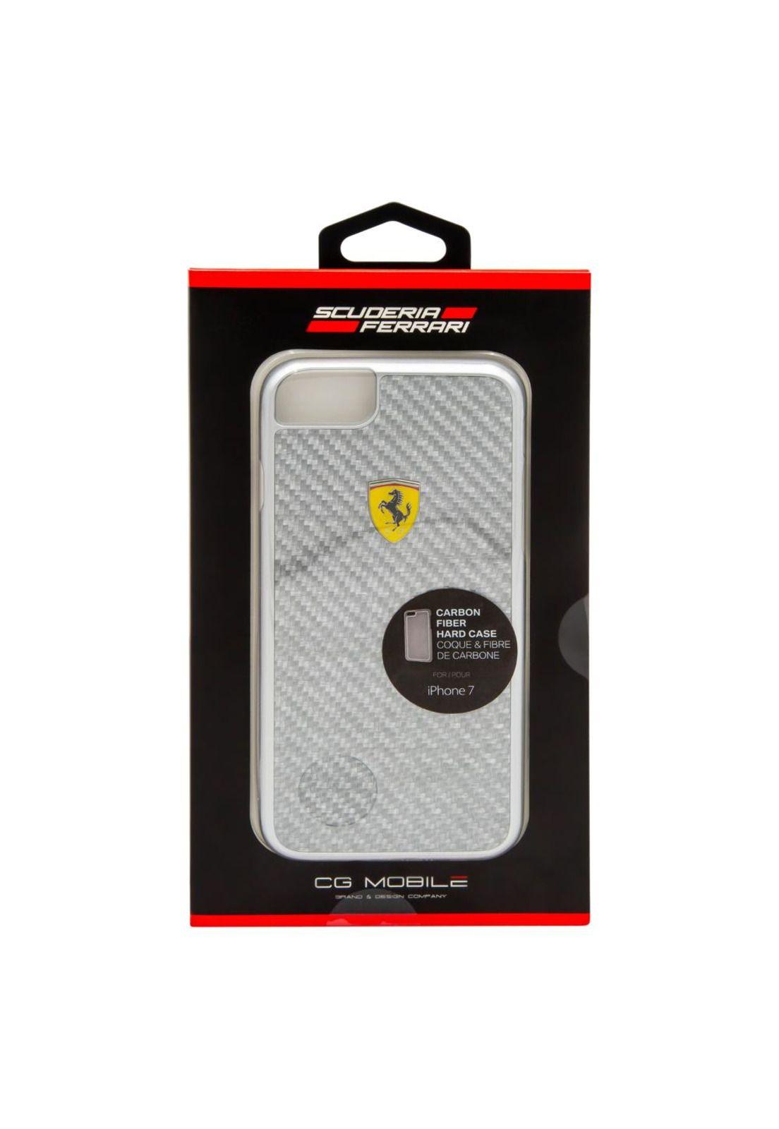 CARCASA FERRARI P/IPHONE 7/8 SILVER FERCAHCP7SI-4