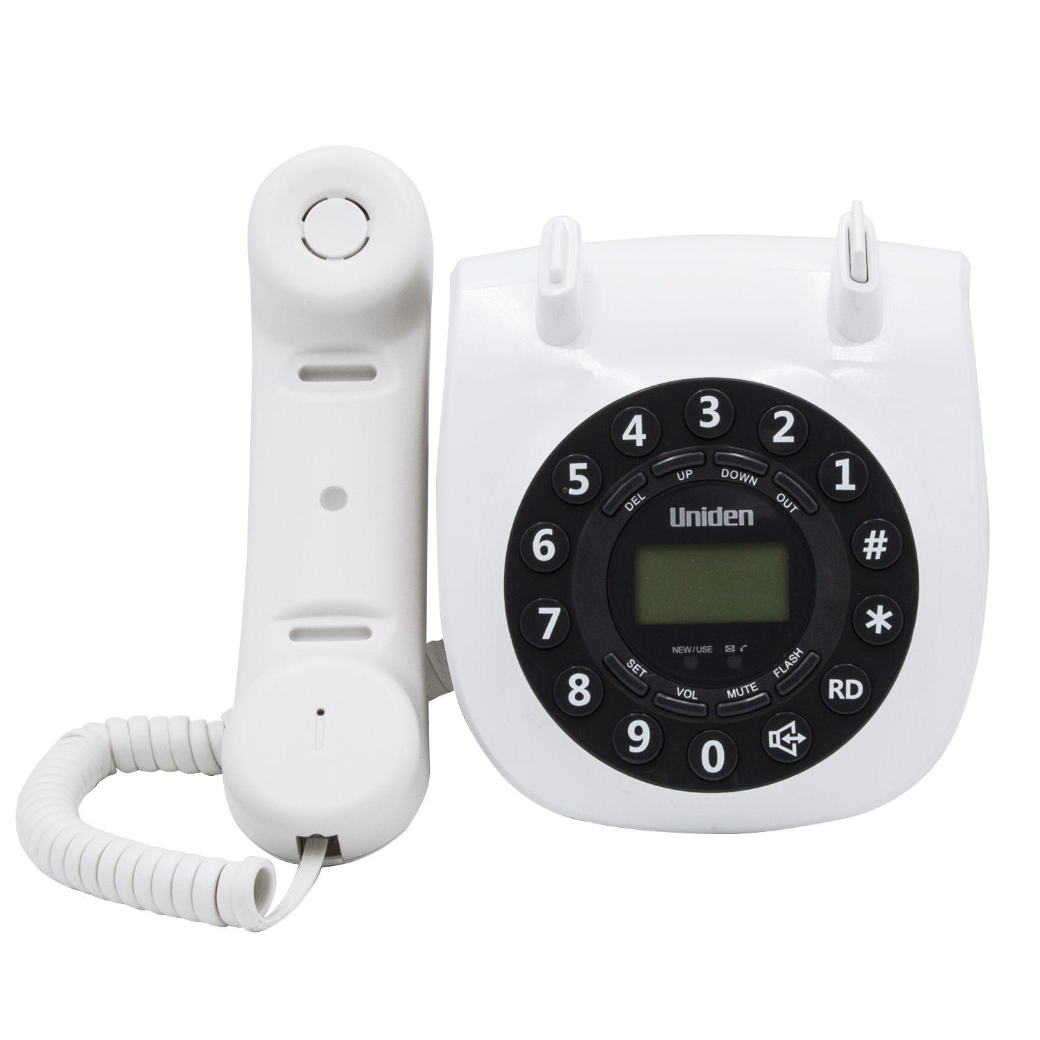 TELEFONO RETRO UNIDEN BLANCO AT-8601-3