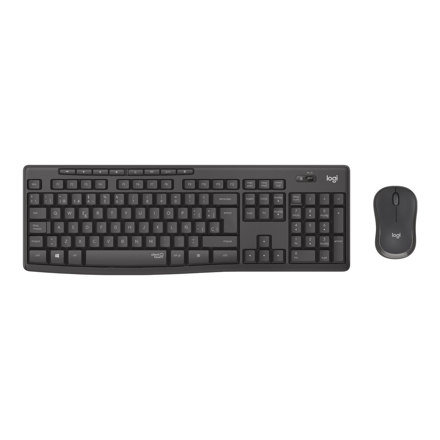 Kit De Teclado Y Mouse Inalámbrico Logitech Mk295 Español Open box-1