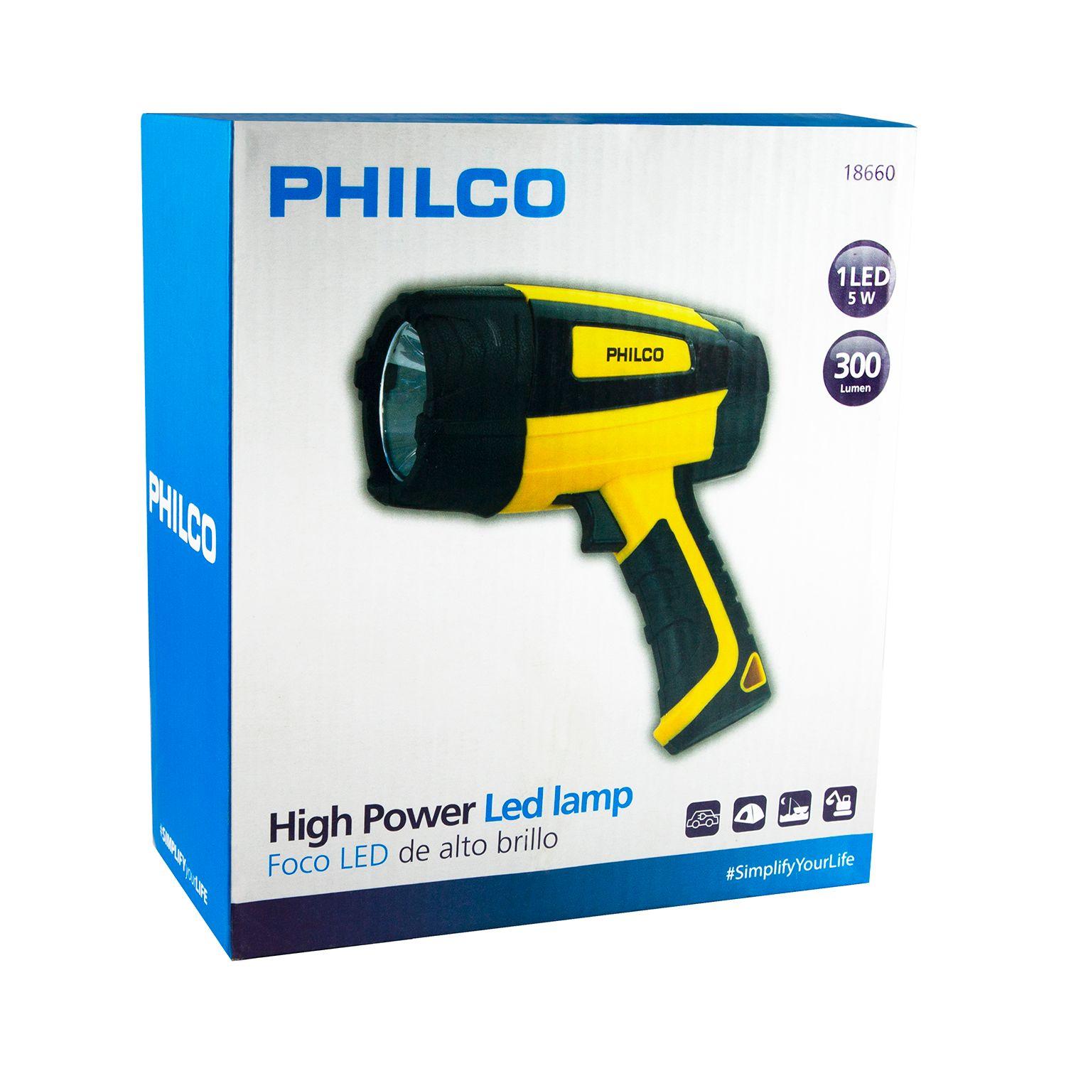 FOCO RECARGABLE 1 LED HIG-POWER PHILCO-2