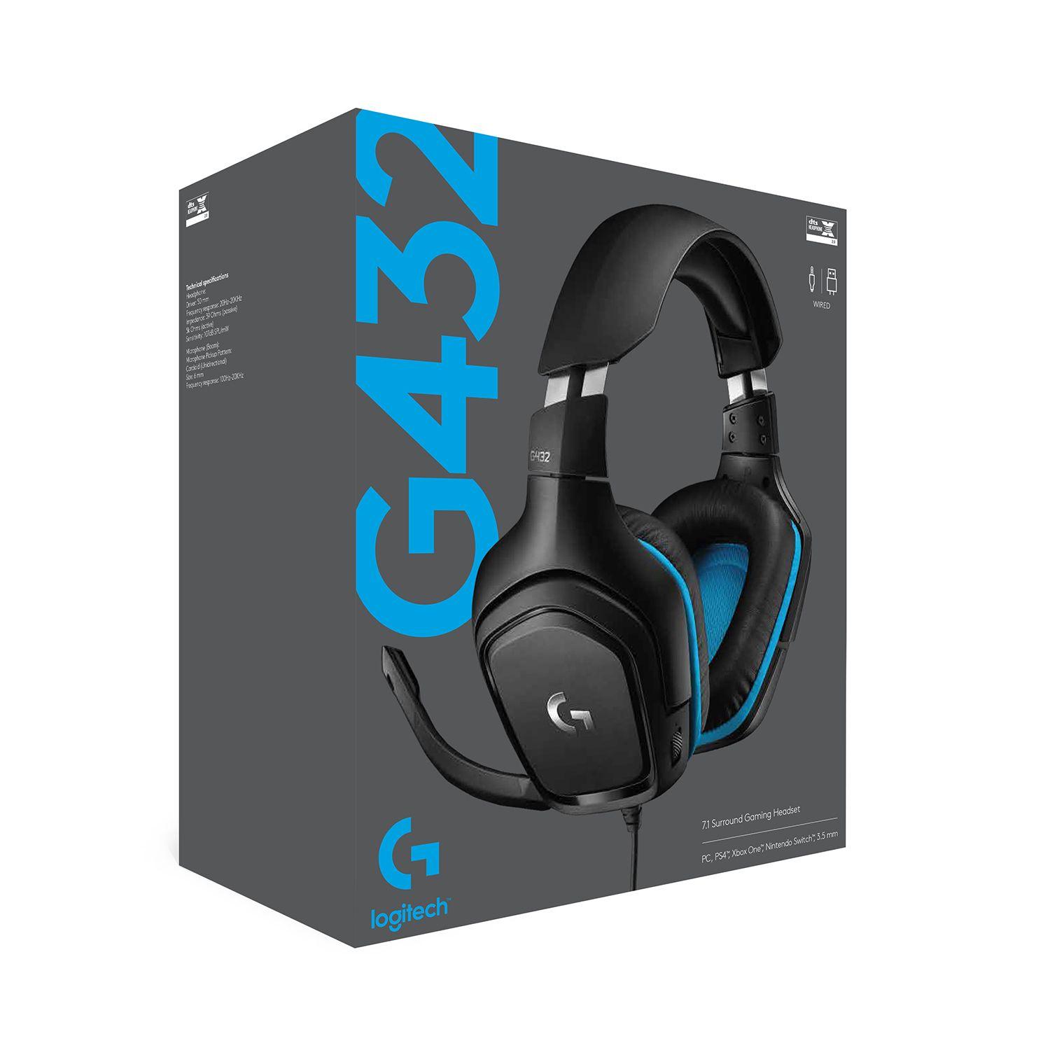 Audífono Gamer Alámbrico Logitech G432 7.1 Sonido Surround-2