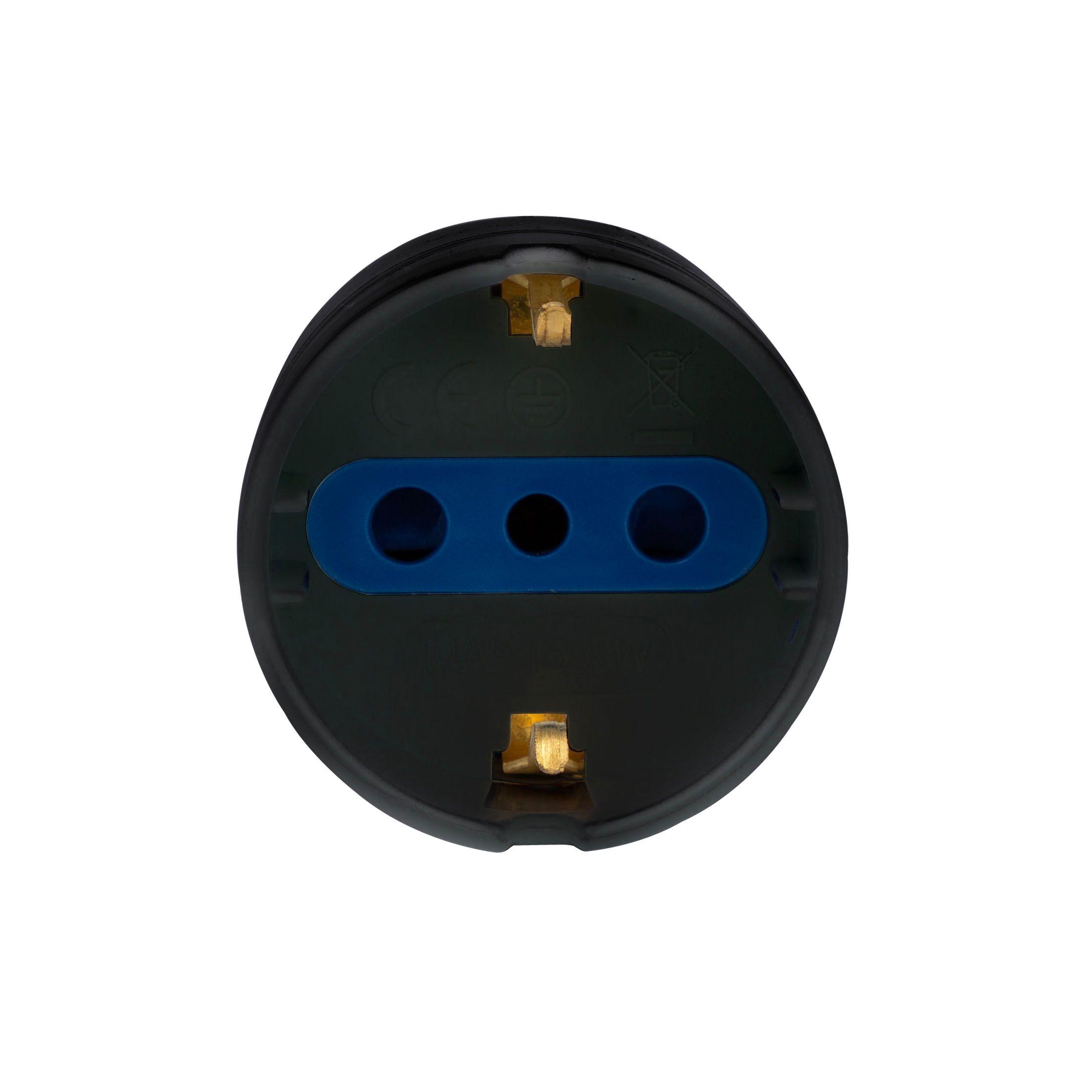 ENCHUFE SCHUKO 79313 C/PROTECTOR / SOBRECARGA NEGRO PHILCO-2