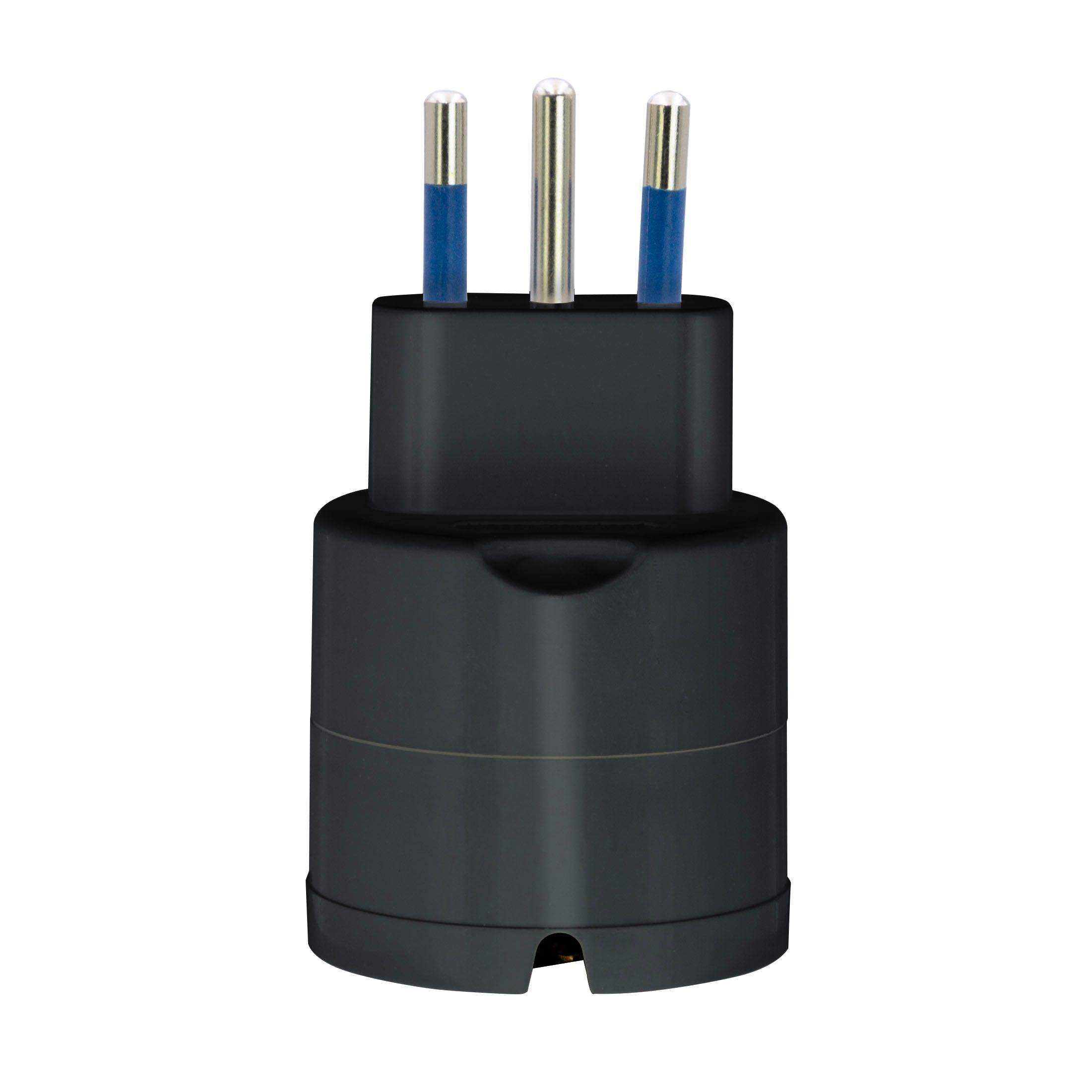 ENCHUFE SCHUKO 79313 C/PROTECTOR / SOBRECARGA NEGRO PHILCO-3