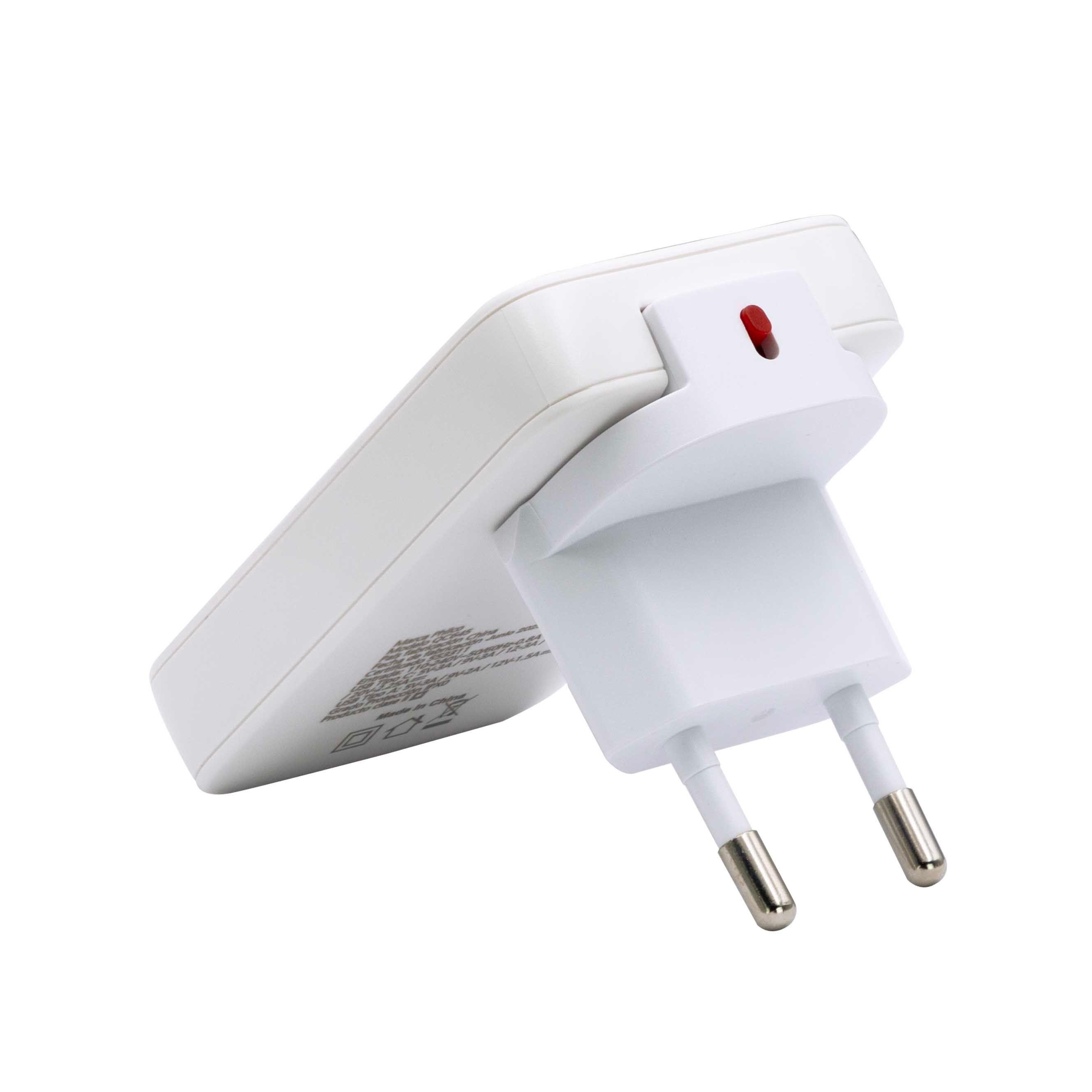 QC645 CARG. PARED S/RAPIDO 45W ULTRA PLANO USB A Y TIPO C/A-3