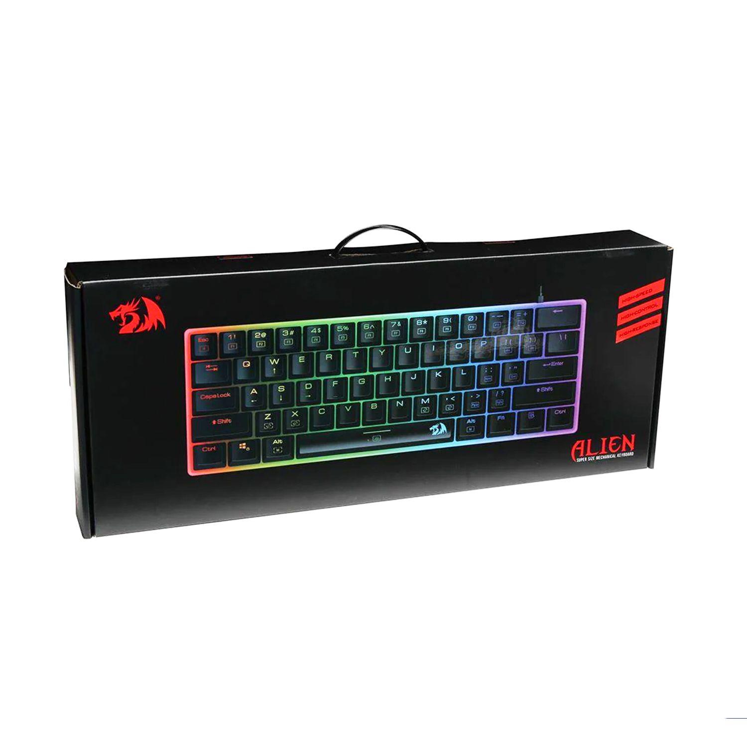 K605 TECLADO GAMER MECANICO ALAMBRICO GIGANTE 58 CM Multicolor-3